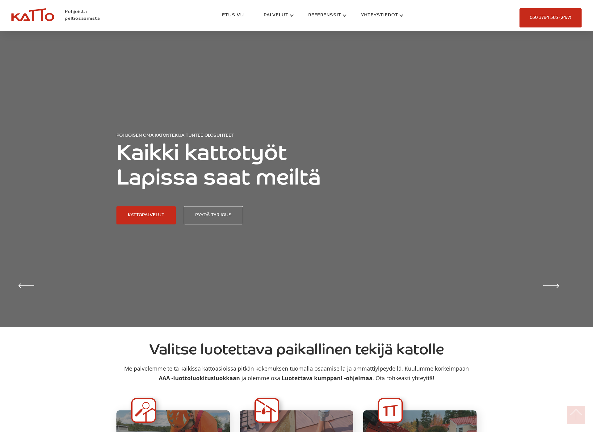 Screenshot for kattorovaniemi.fi