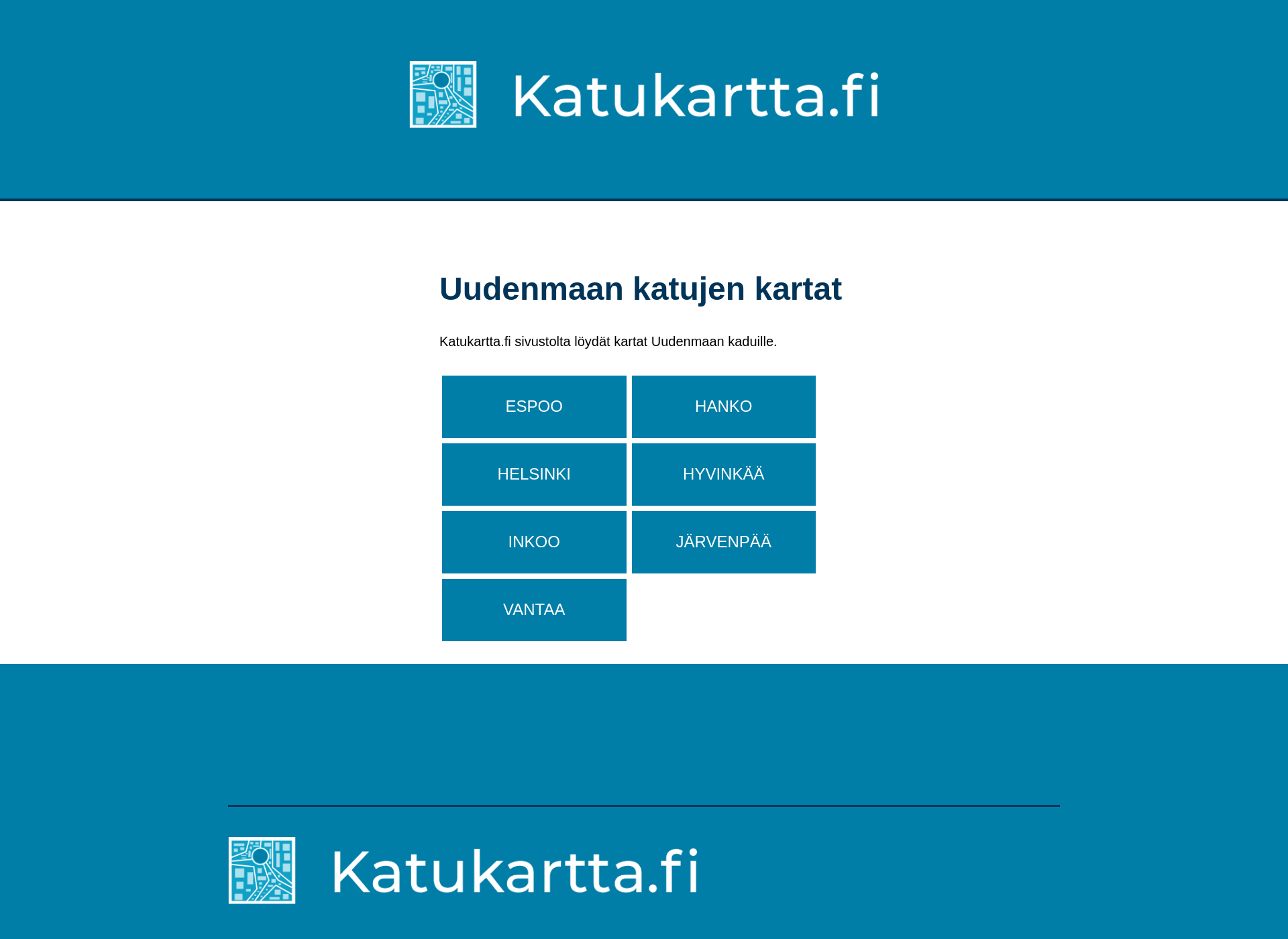 Skärmdump för katukartta.fi