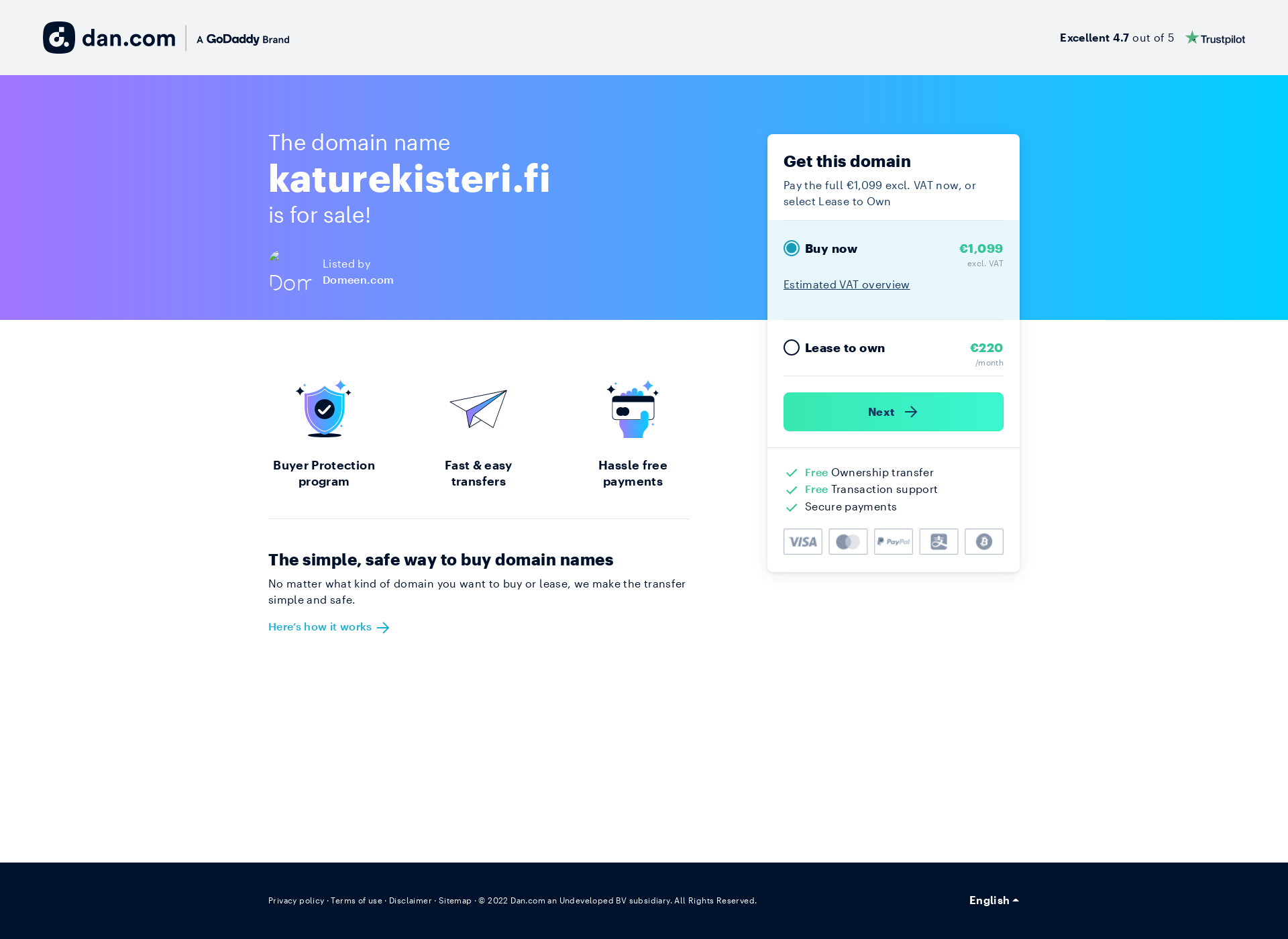 Screenshot for katurekisteri.fi