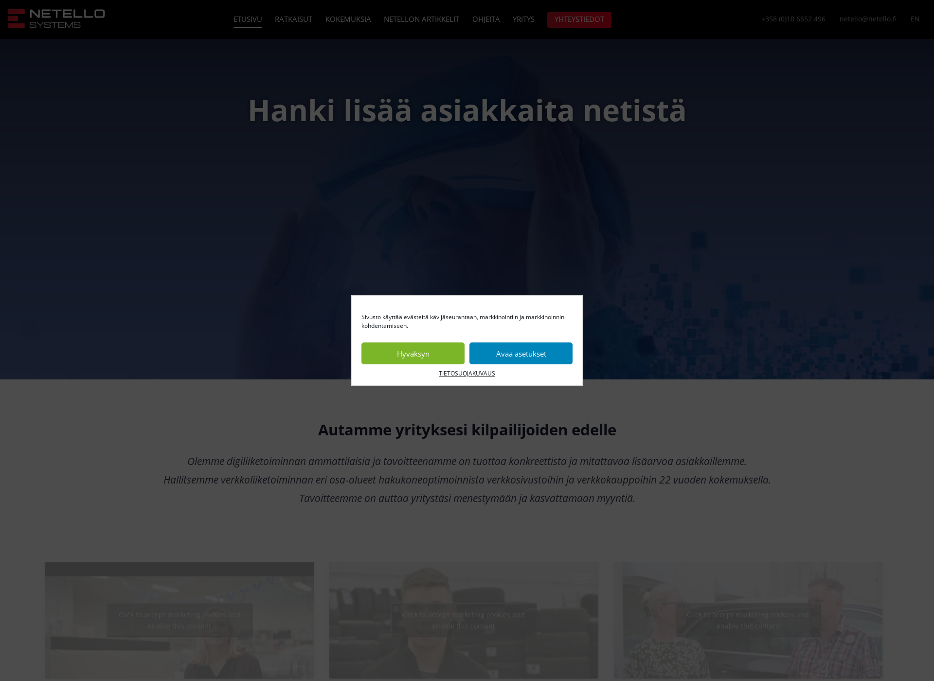 Screenshot for katvehuolto.fi