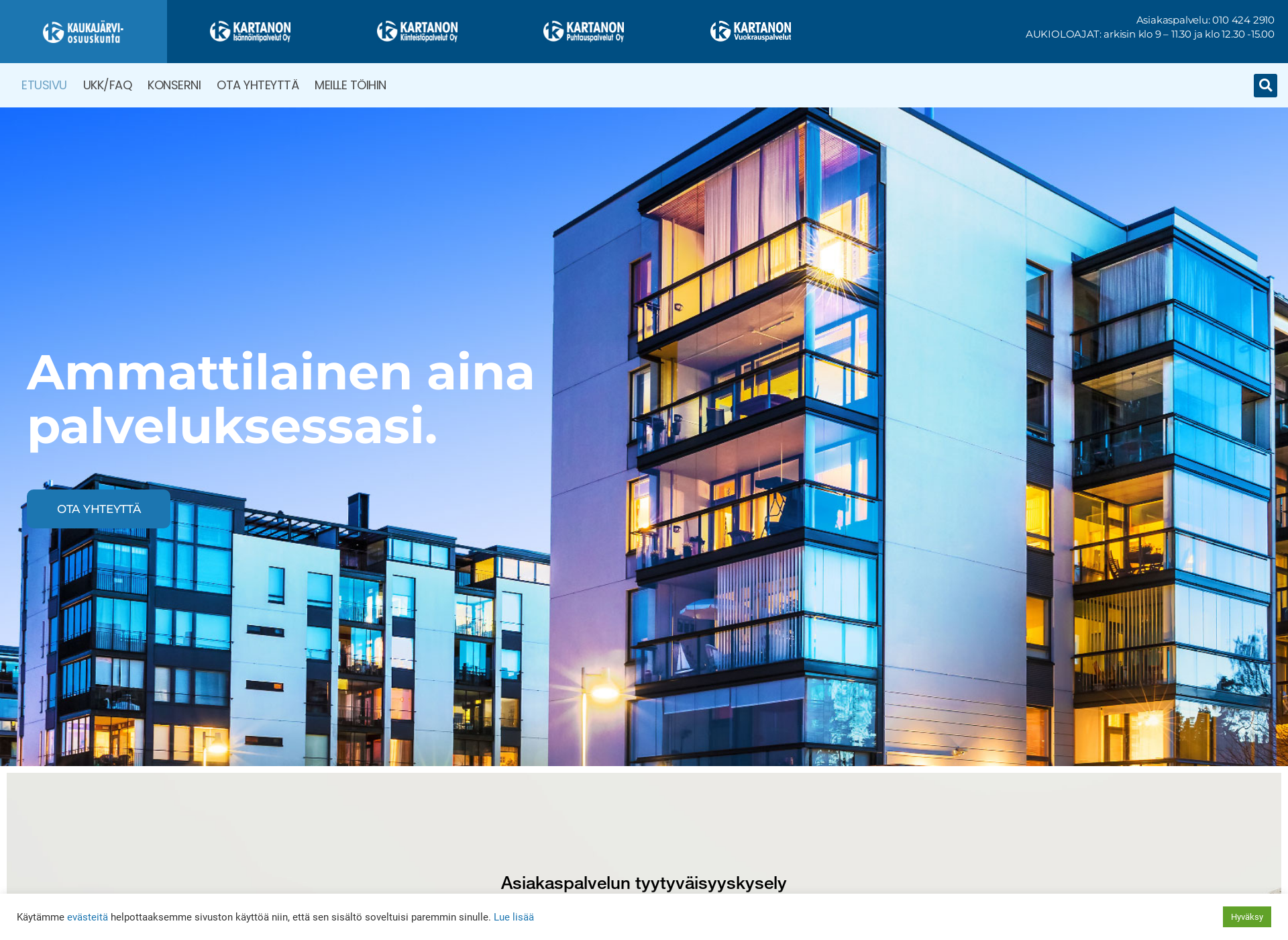 Skärmdump för kaukajarviok.fi