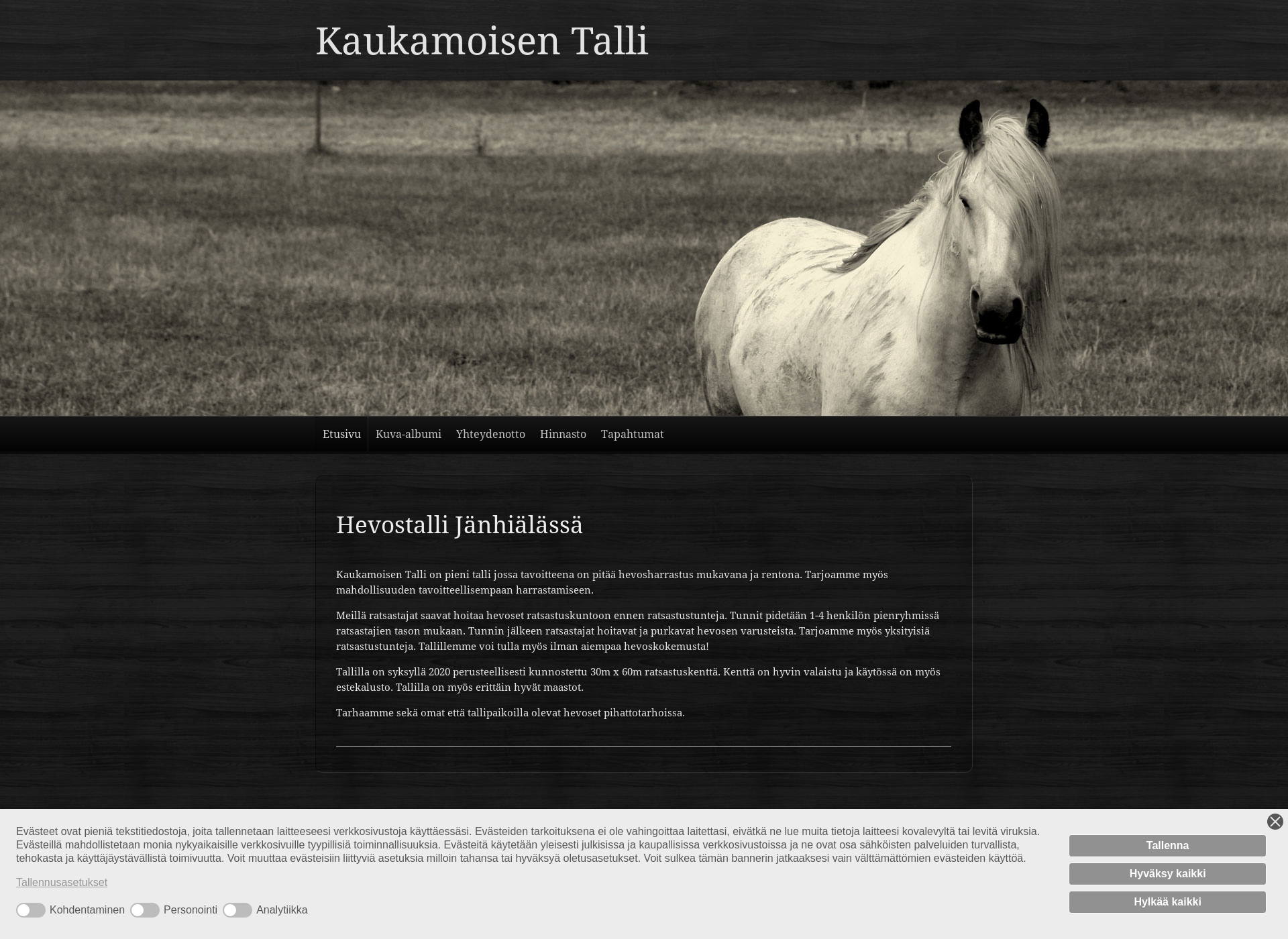 Screenshot for kaukamoisentalli.fi