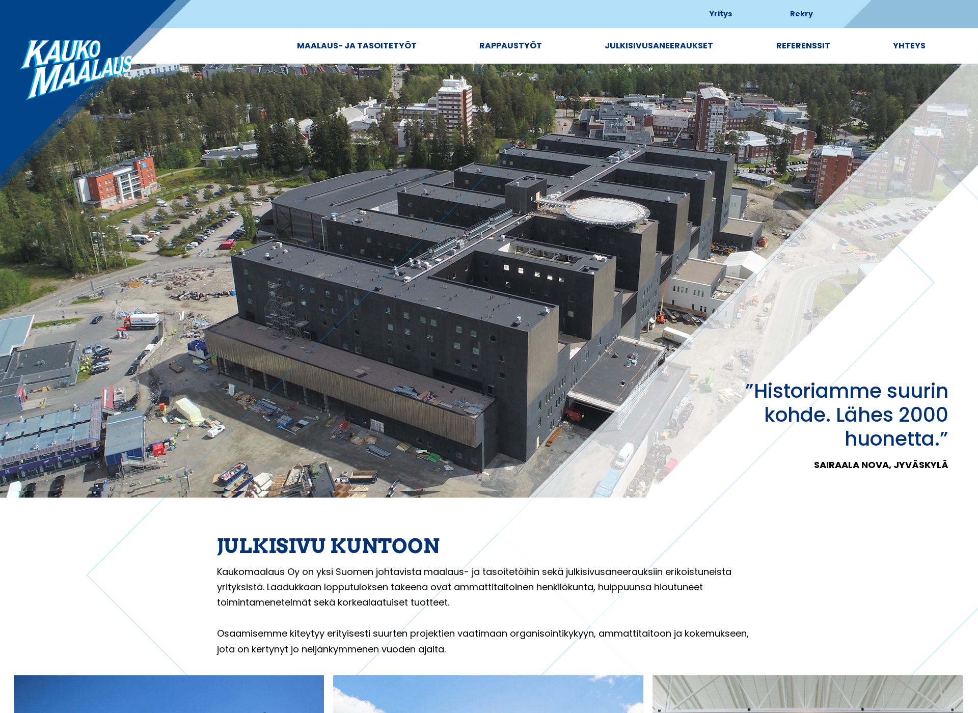 Screenshot for kaukomaalaus.fi