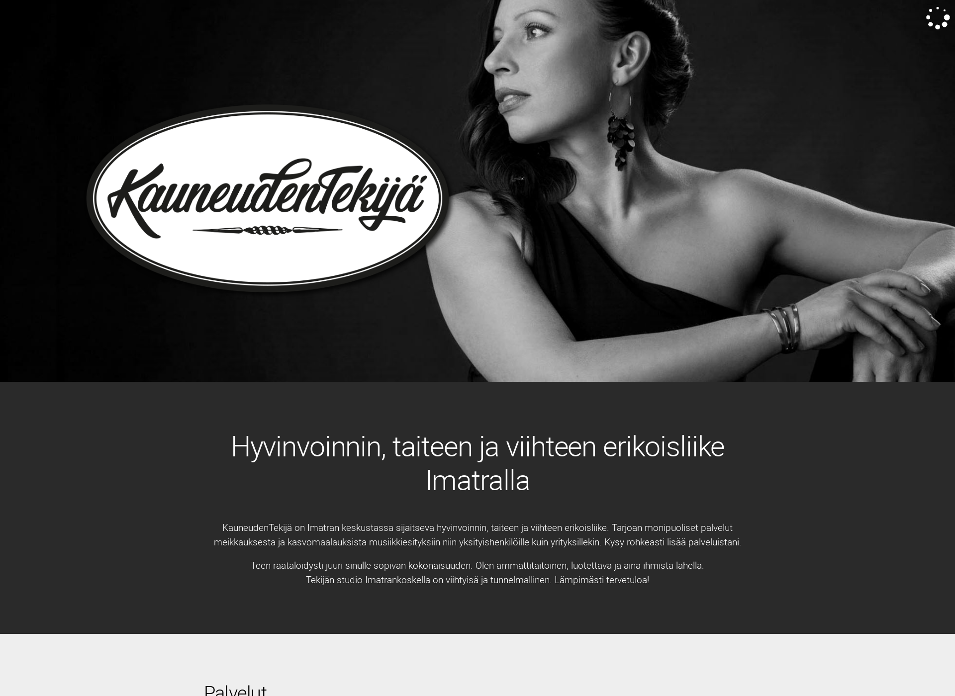 Skärmdump för kauneudentekija.fi