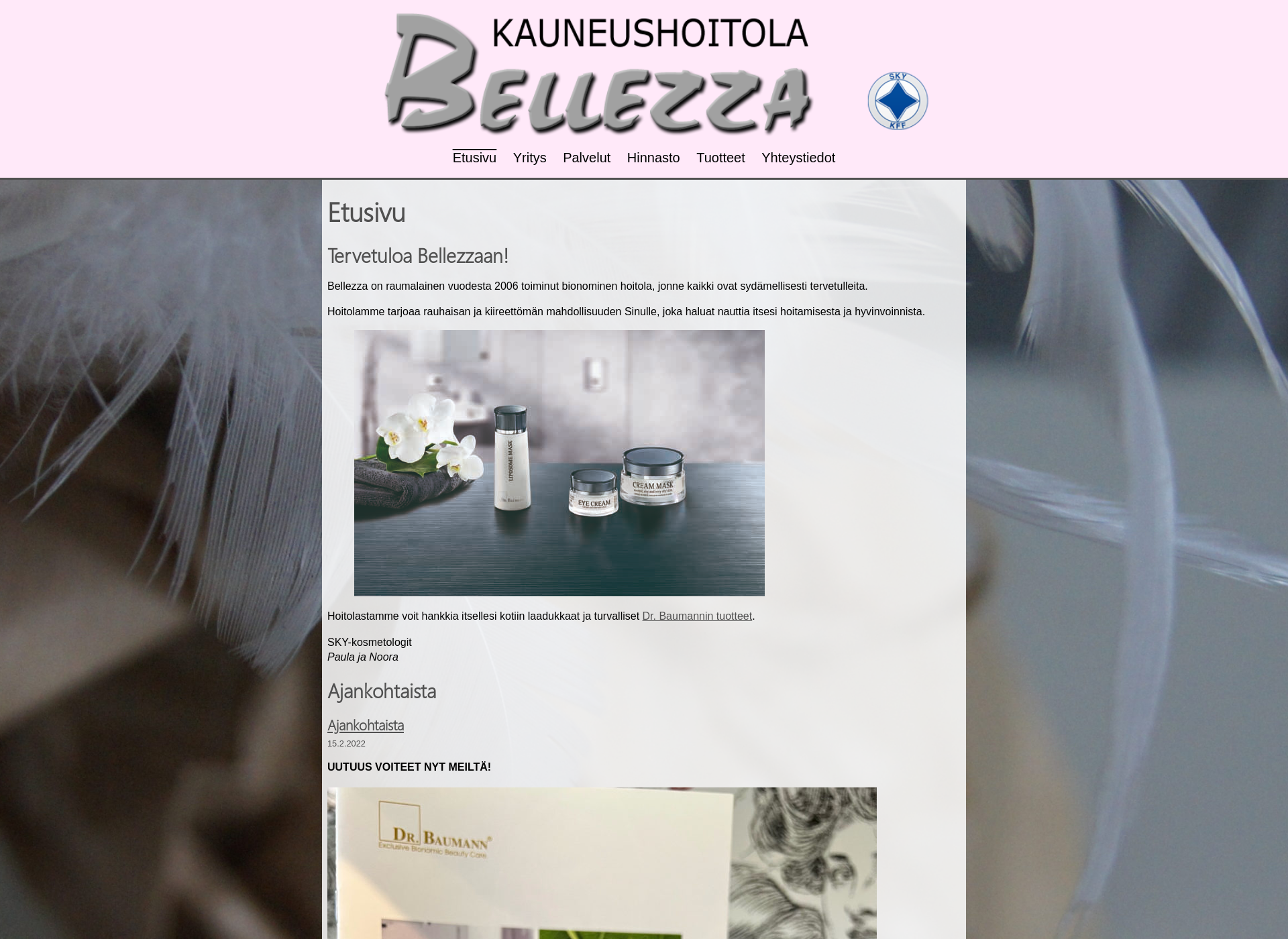 Screenshot for kauneushoitolabellezza.fi