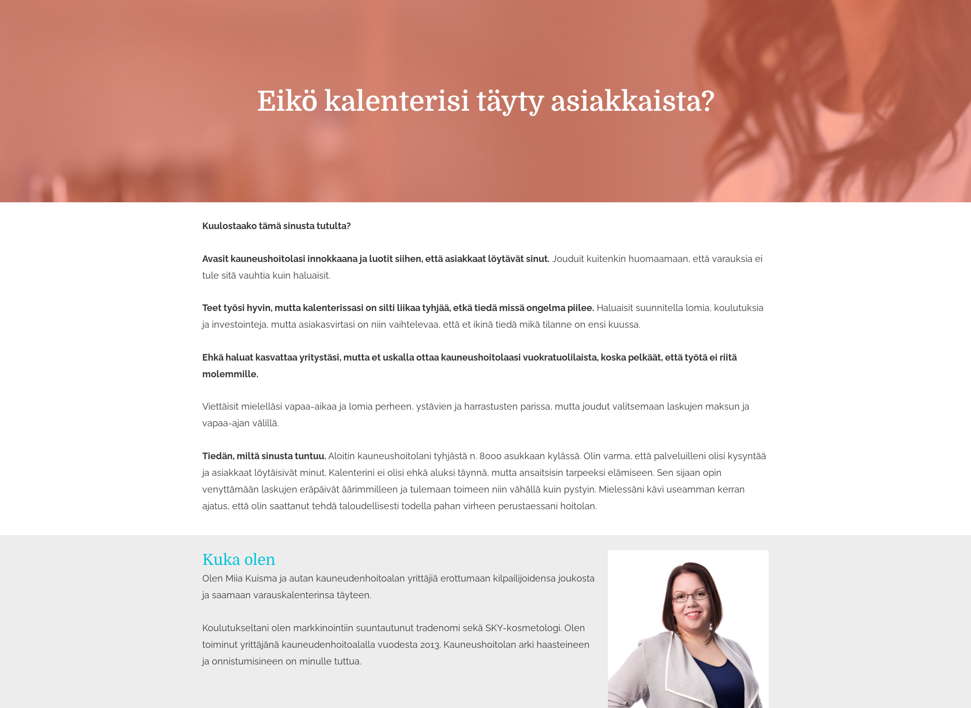 Screenshot for kauneushoitolakannattavaksi.fi