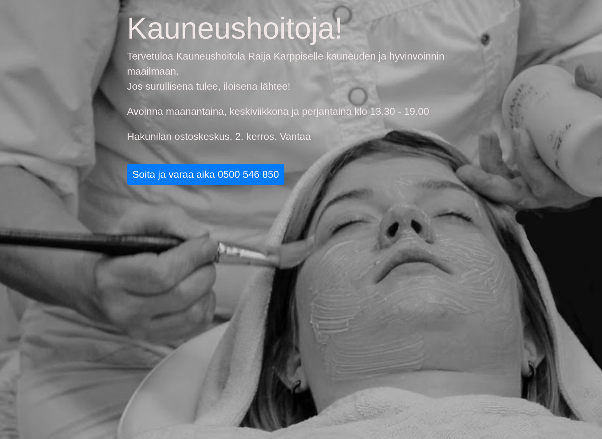 Screenshot for kauneushoitolakarppinen.fi