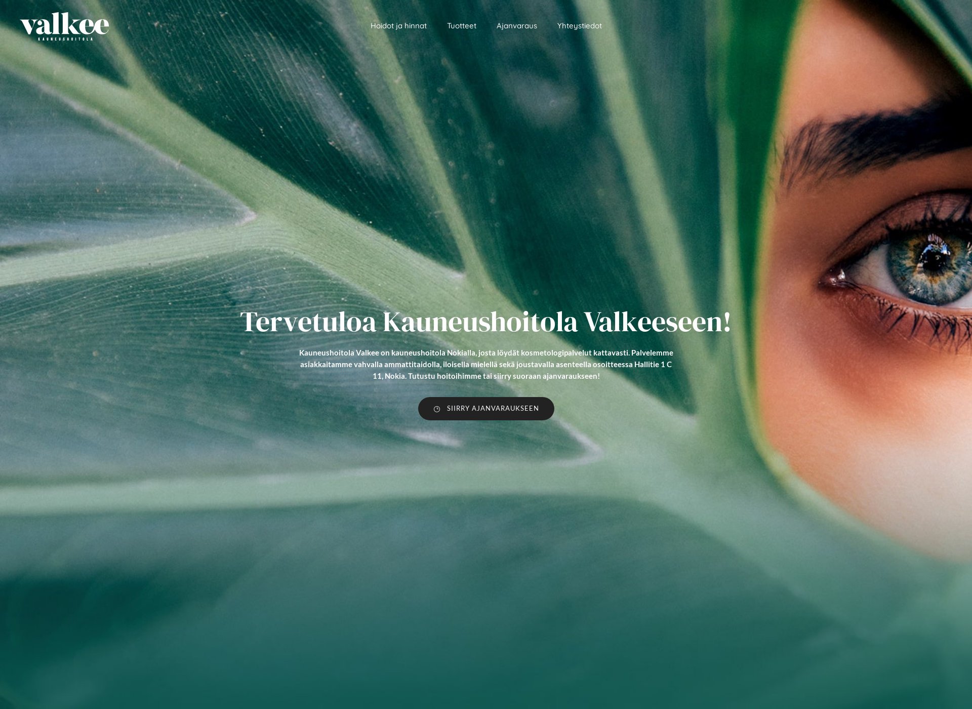 Screenshot for kauneushoitolavalkee.fi