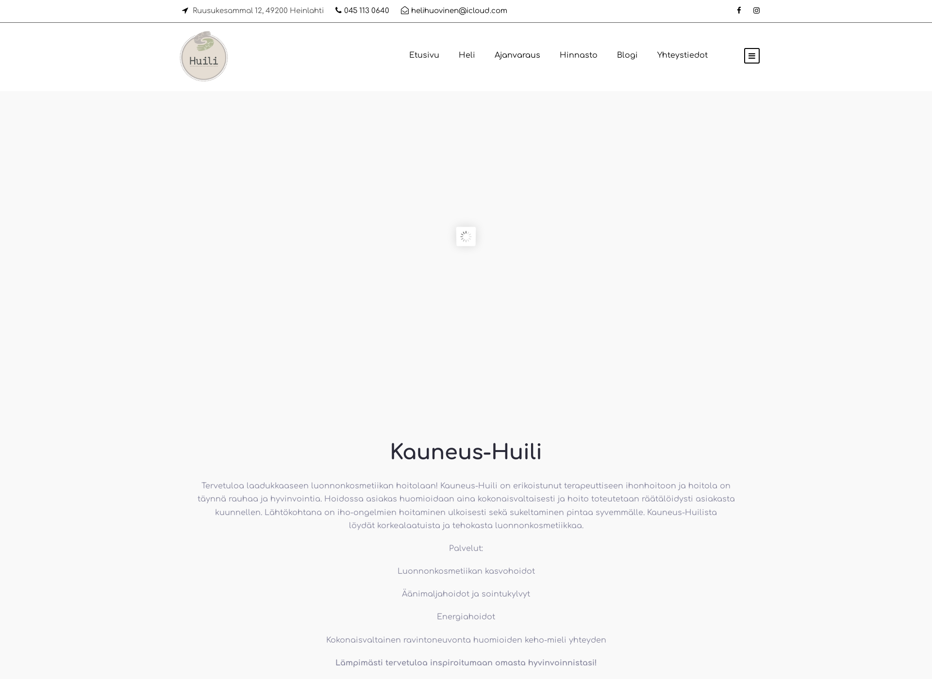 Screenshot for kauneushuili.fi