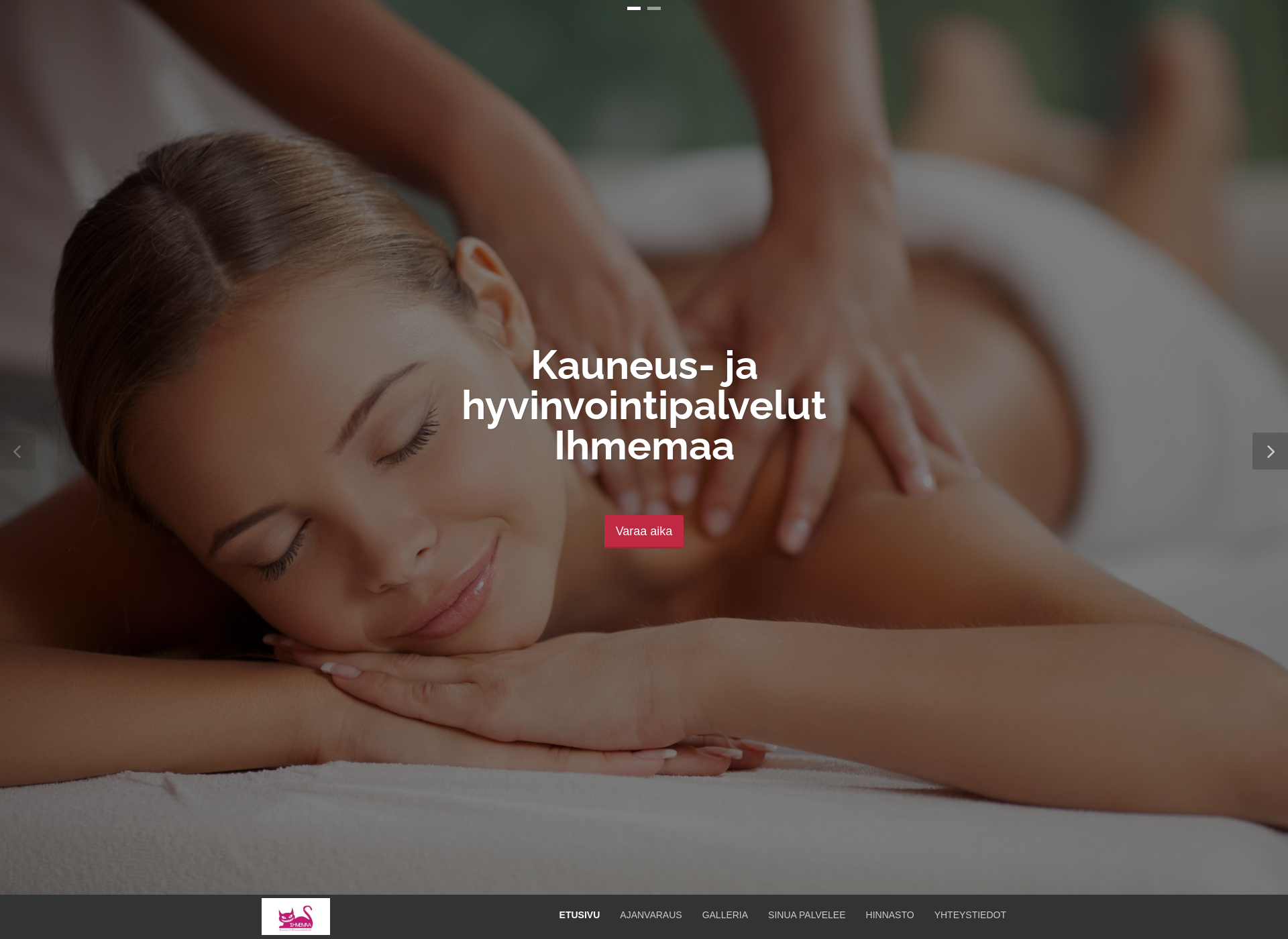 Screenshot for kauneusjahyvinvointipalvelutihmemaaliisa.fi