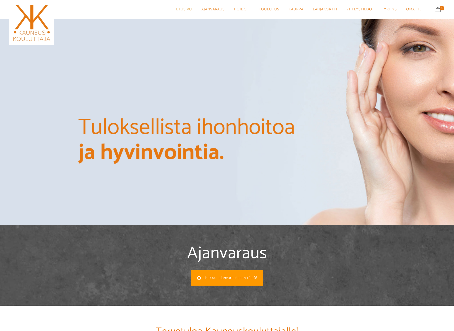 Screenshot for kauneuskouluttaja.fi