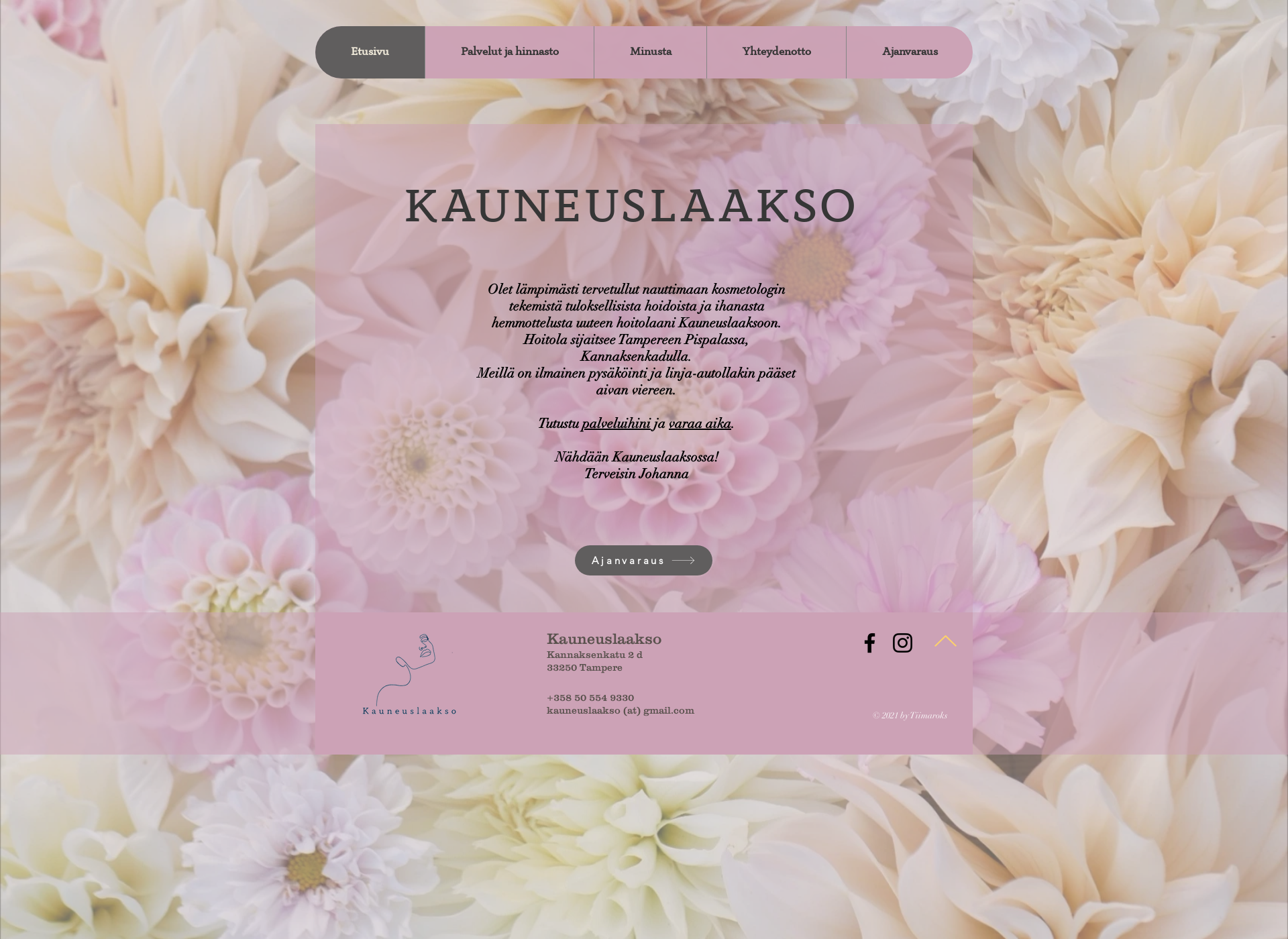 Screenshot for kauneuslaakso.fi