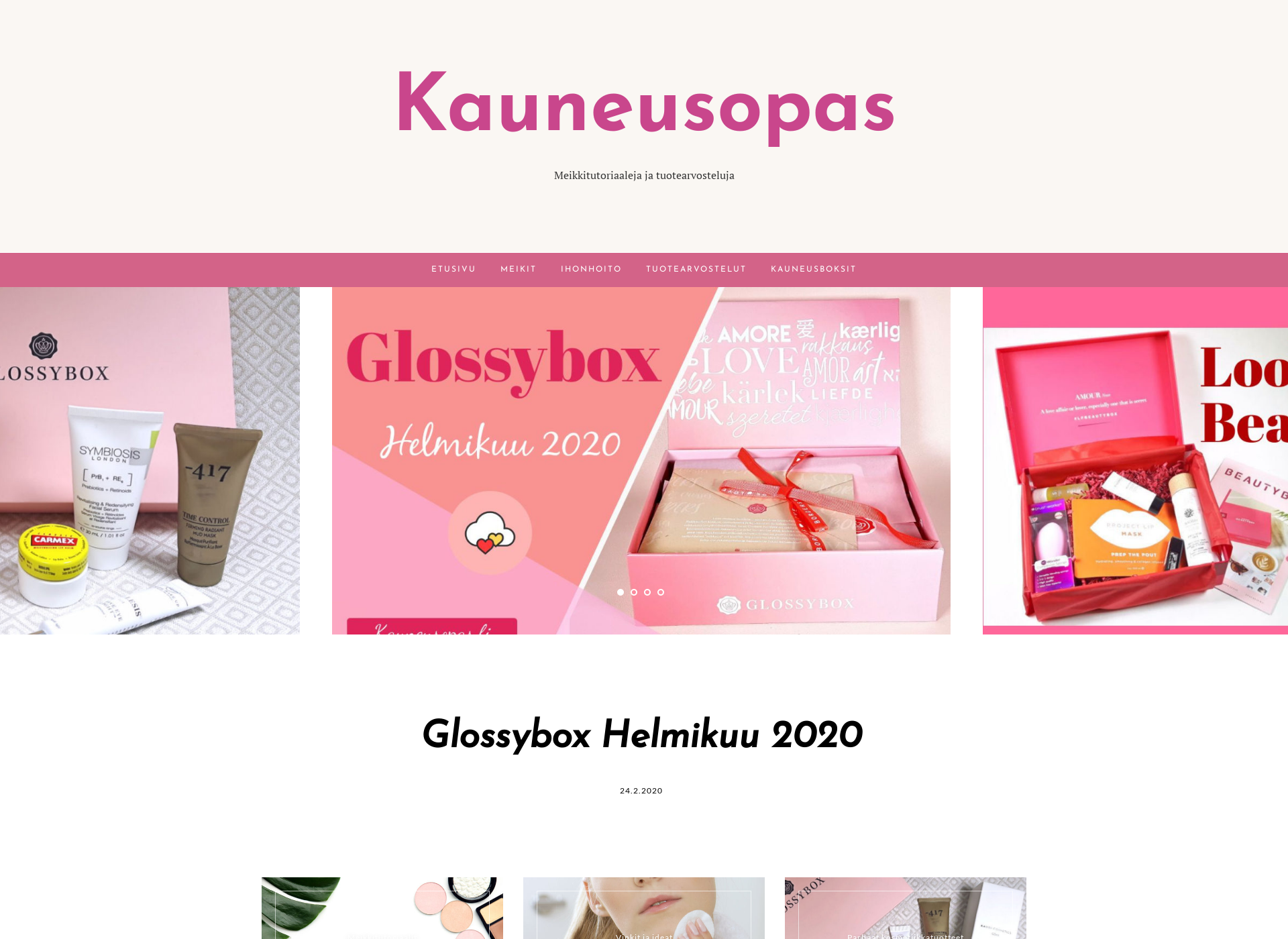 Screenshot for kauneusopas.fi
