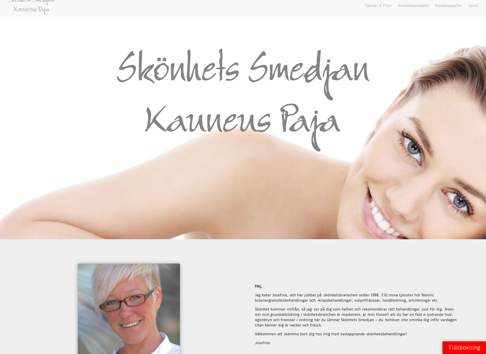 Screenshot for kauneuspaja.fi