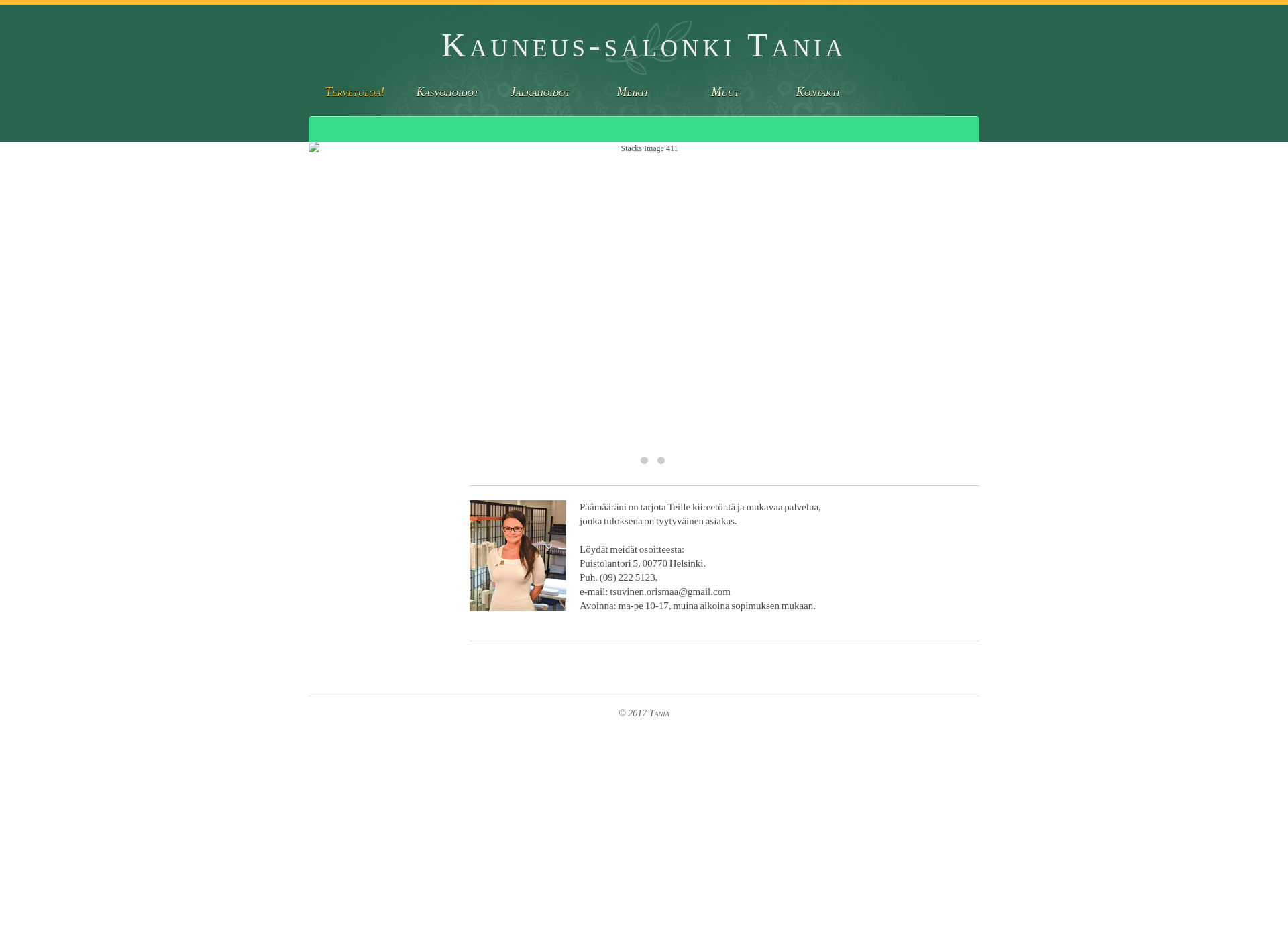 Screenshot for kauneussalonkitania.fi