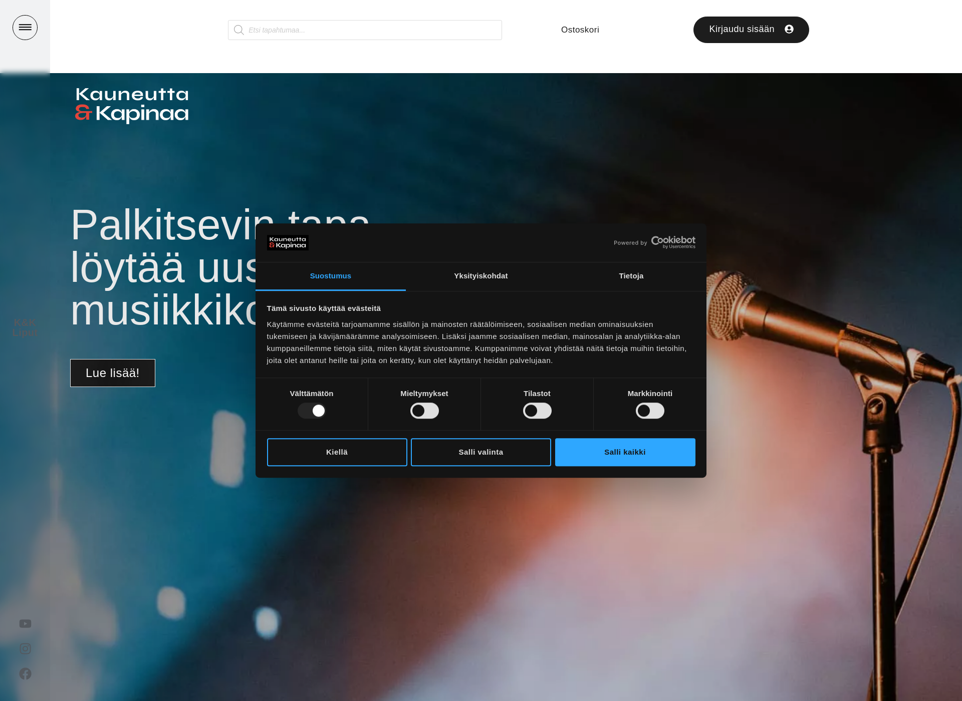 Screenshot for kauneuttajakapinaa.fi