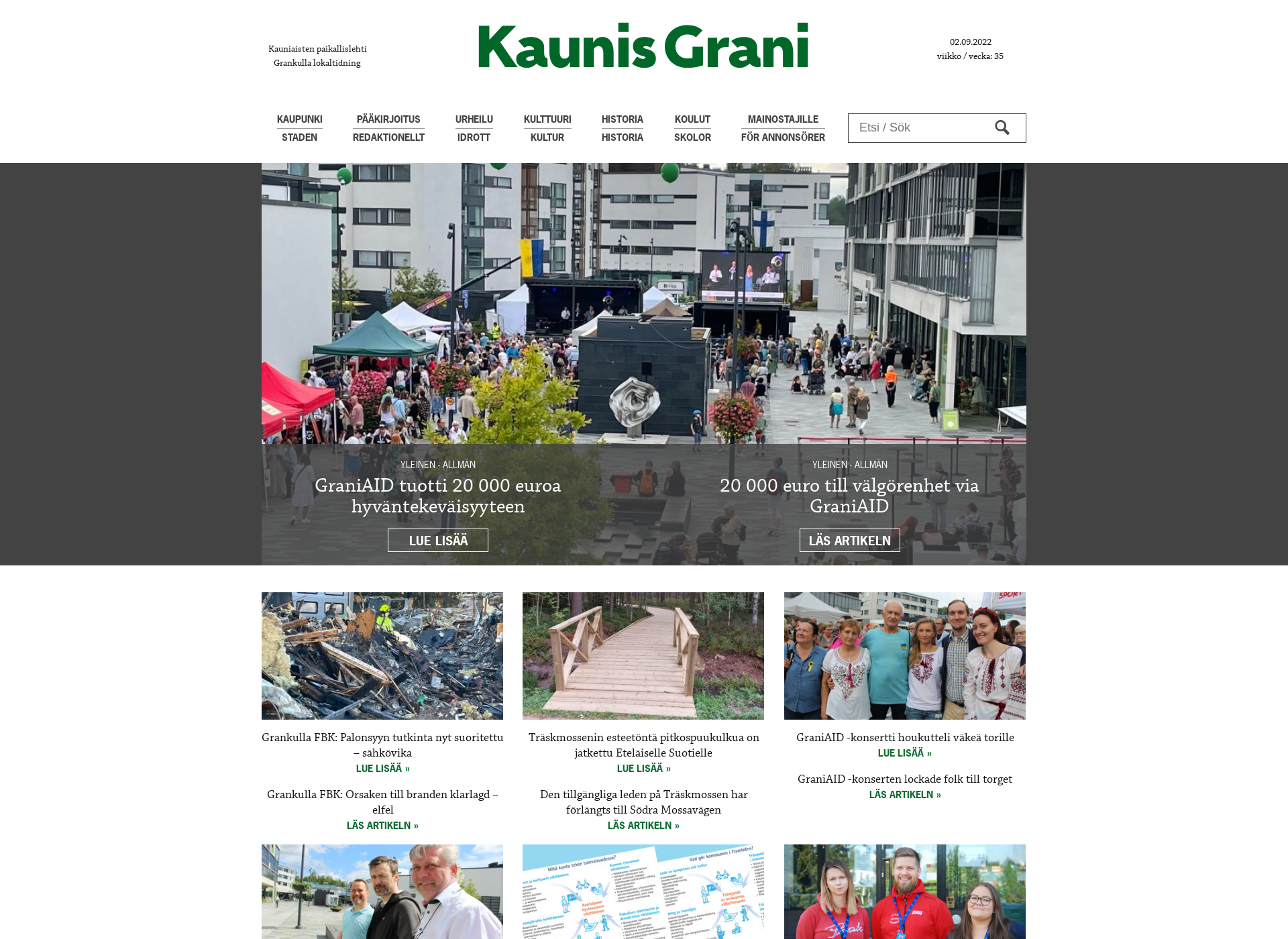 Screenshot for kaunisgrani.fi