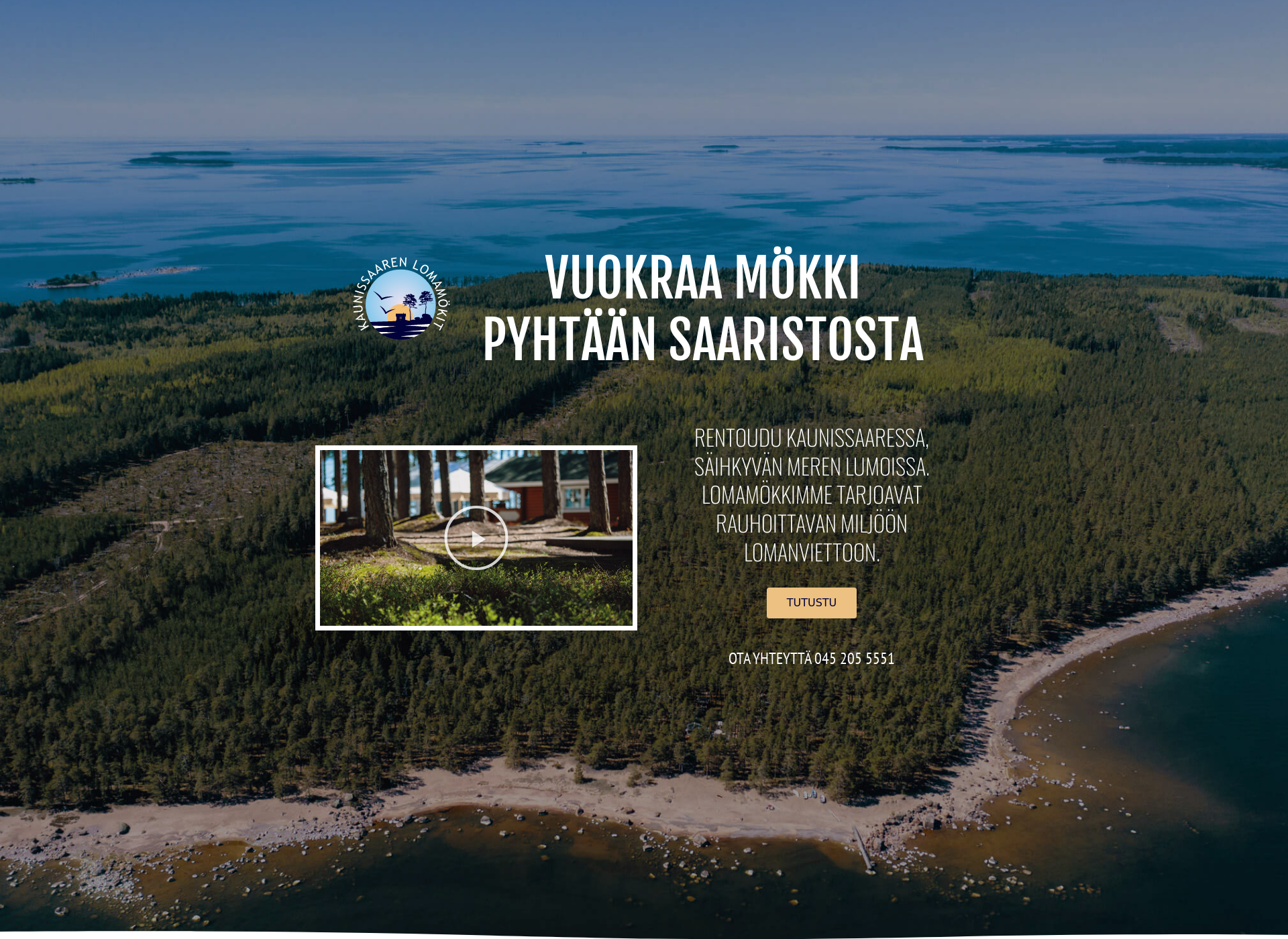 Skärmdump för kaunissaarenlomamokit.fi
