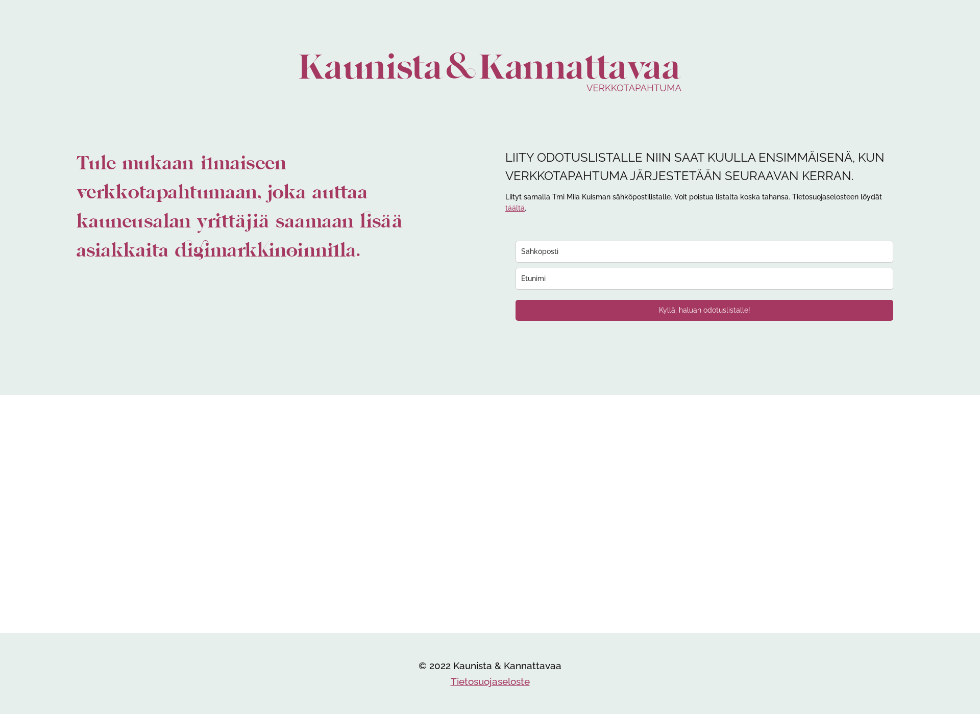 Screenshot for kaunistajakannattavaa.fi