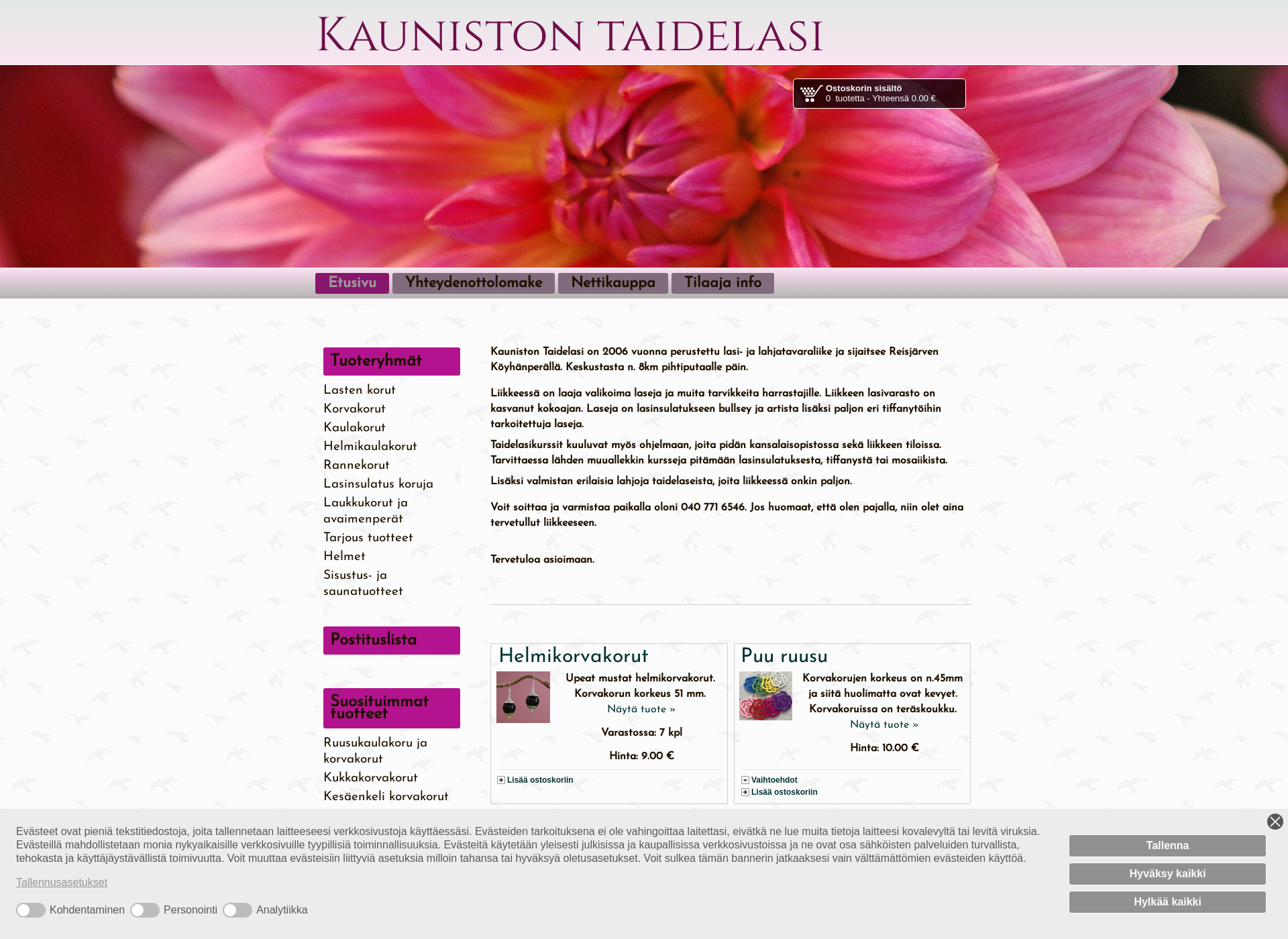 Screenshot for kaunistontaidelasi.fi