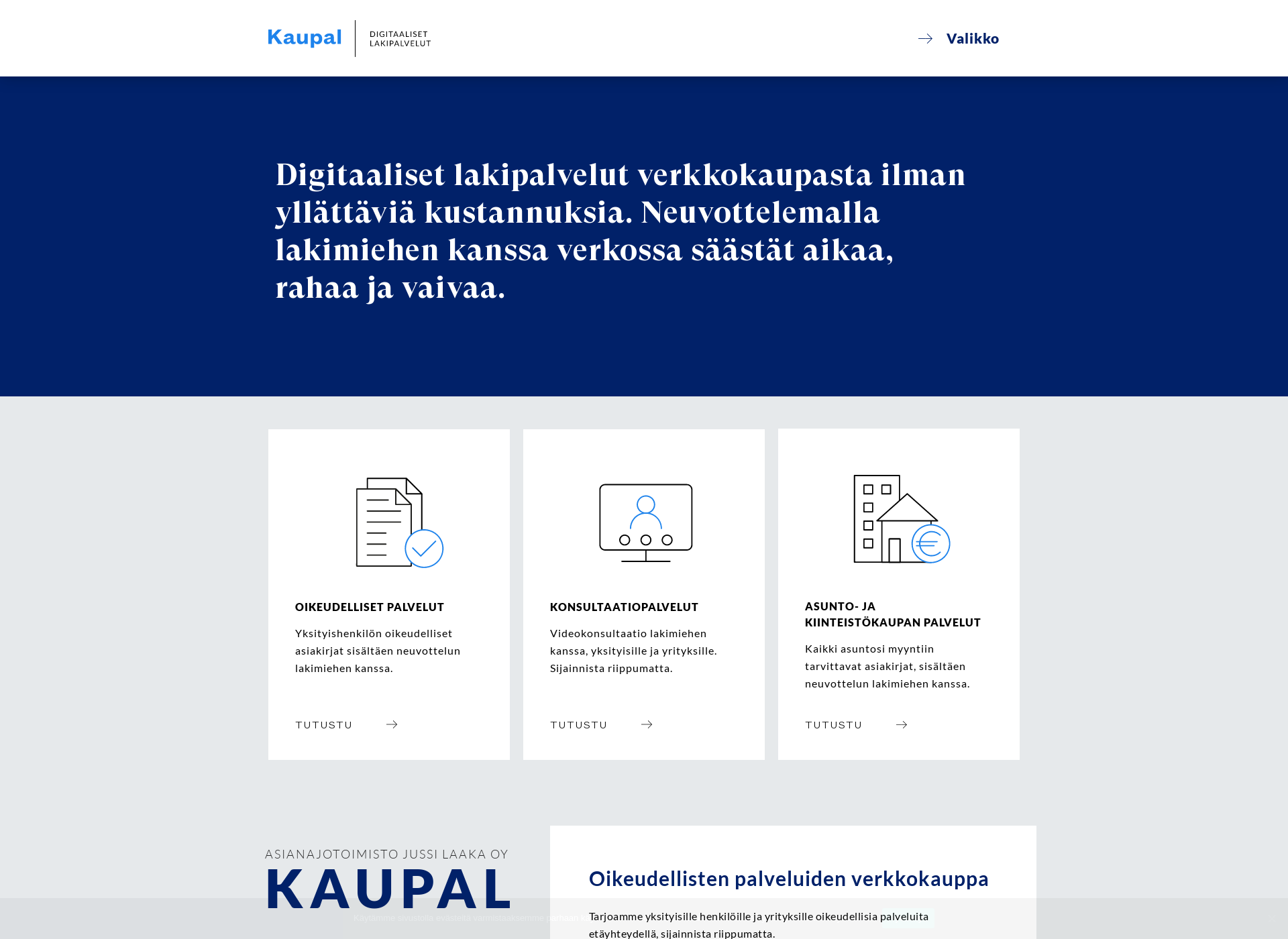 Screenshot for kaupal.fi