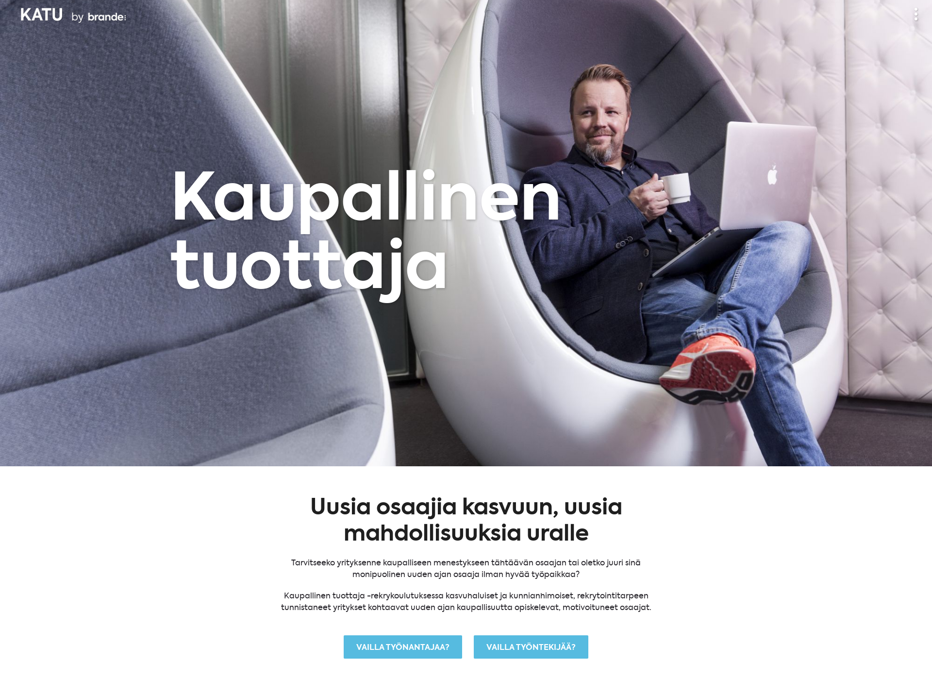 Skärmdump för kaupallinentuottaja.fi