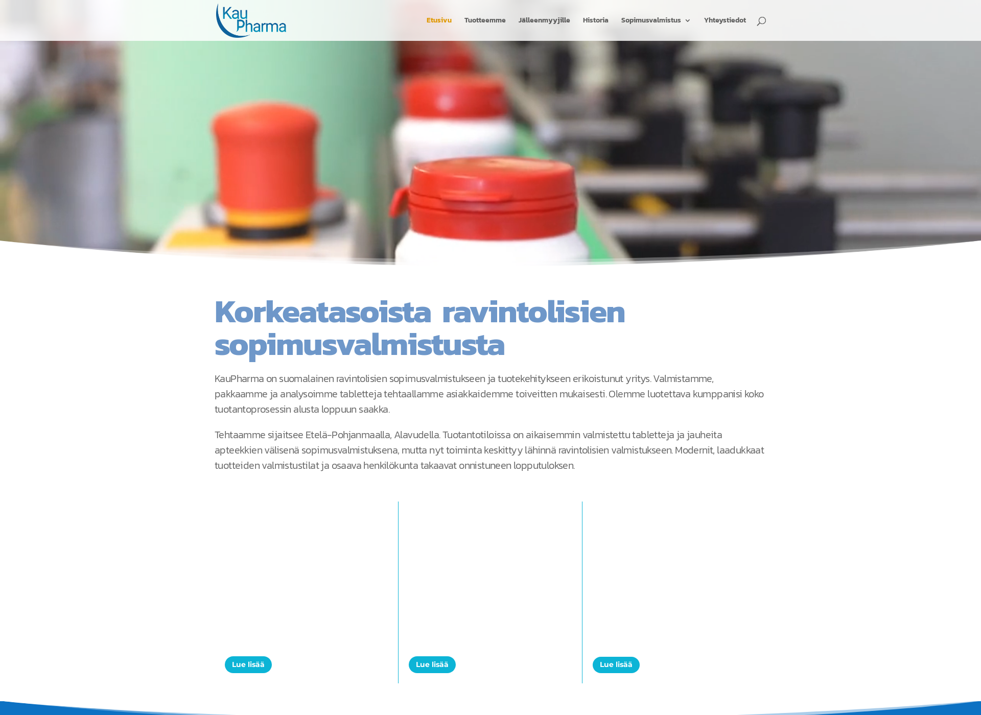 Skärmdump för kaupharma.fi