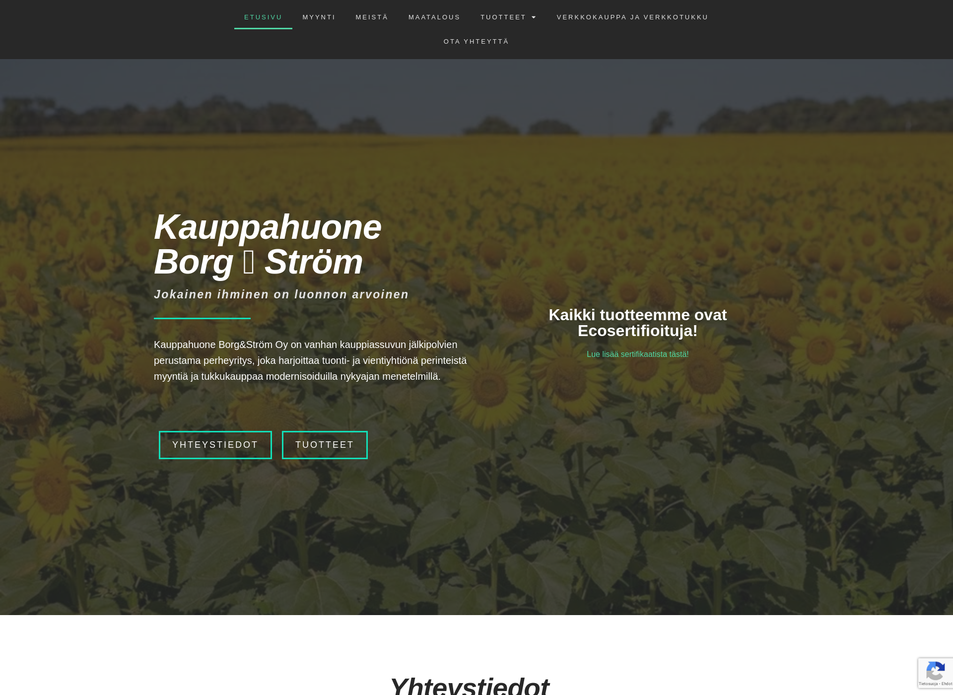 Screenshot for kauppahuoneborgstromoy.com