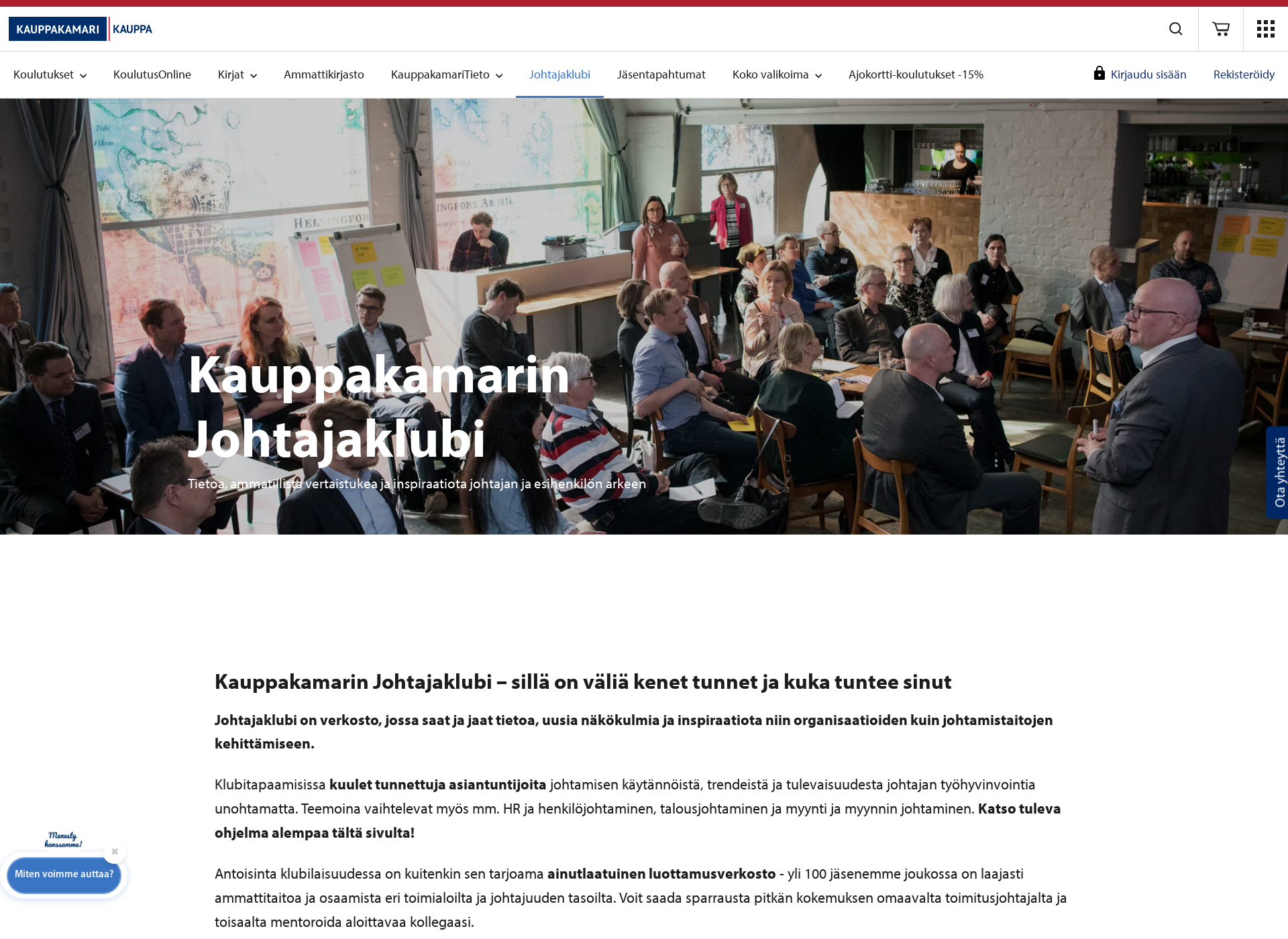 Näyttökuva kauppakamariklubi.fi