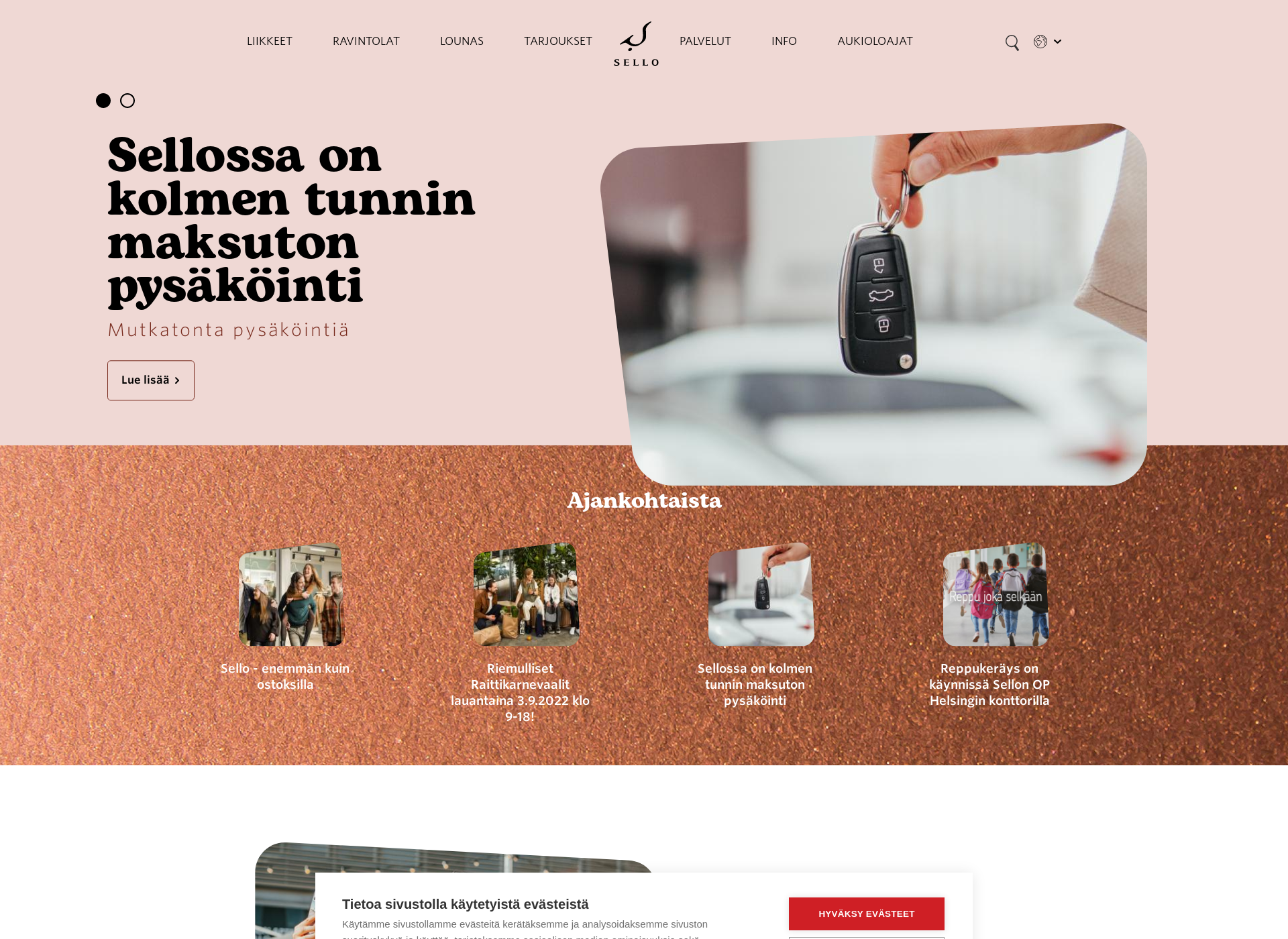Screenshot for kauppakeskussello.fi