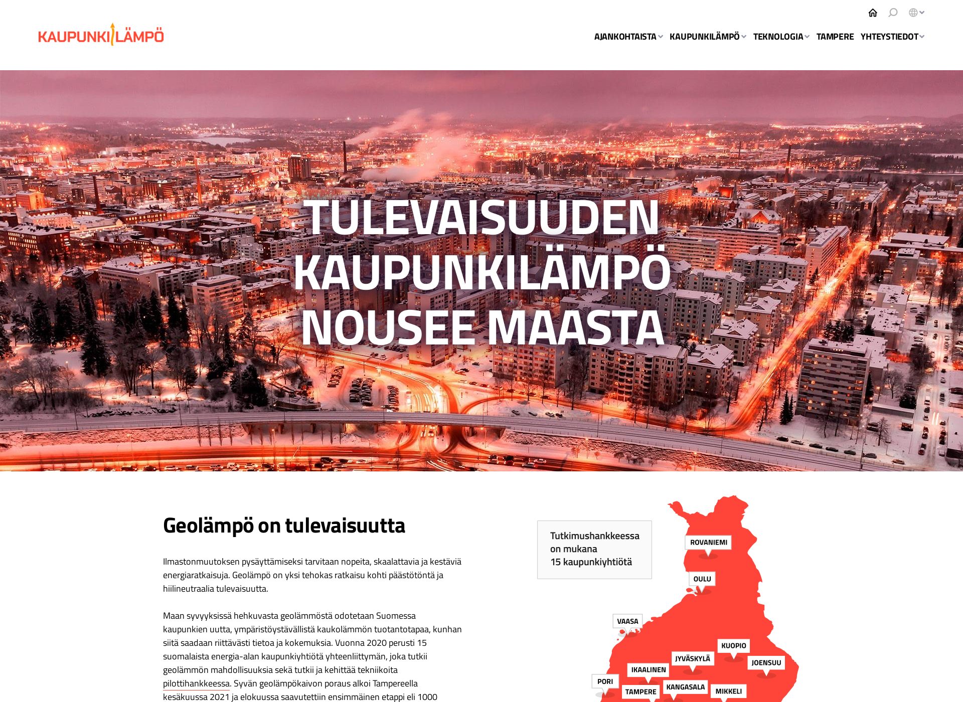Screenshot for kaupunkilampo.fi