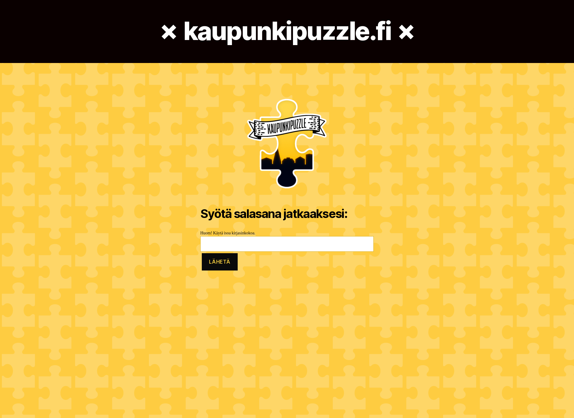 Skärmdump för kaupunkipuzzle.fi