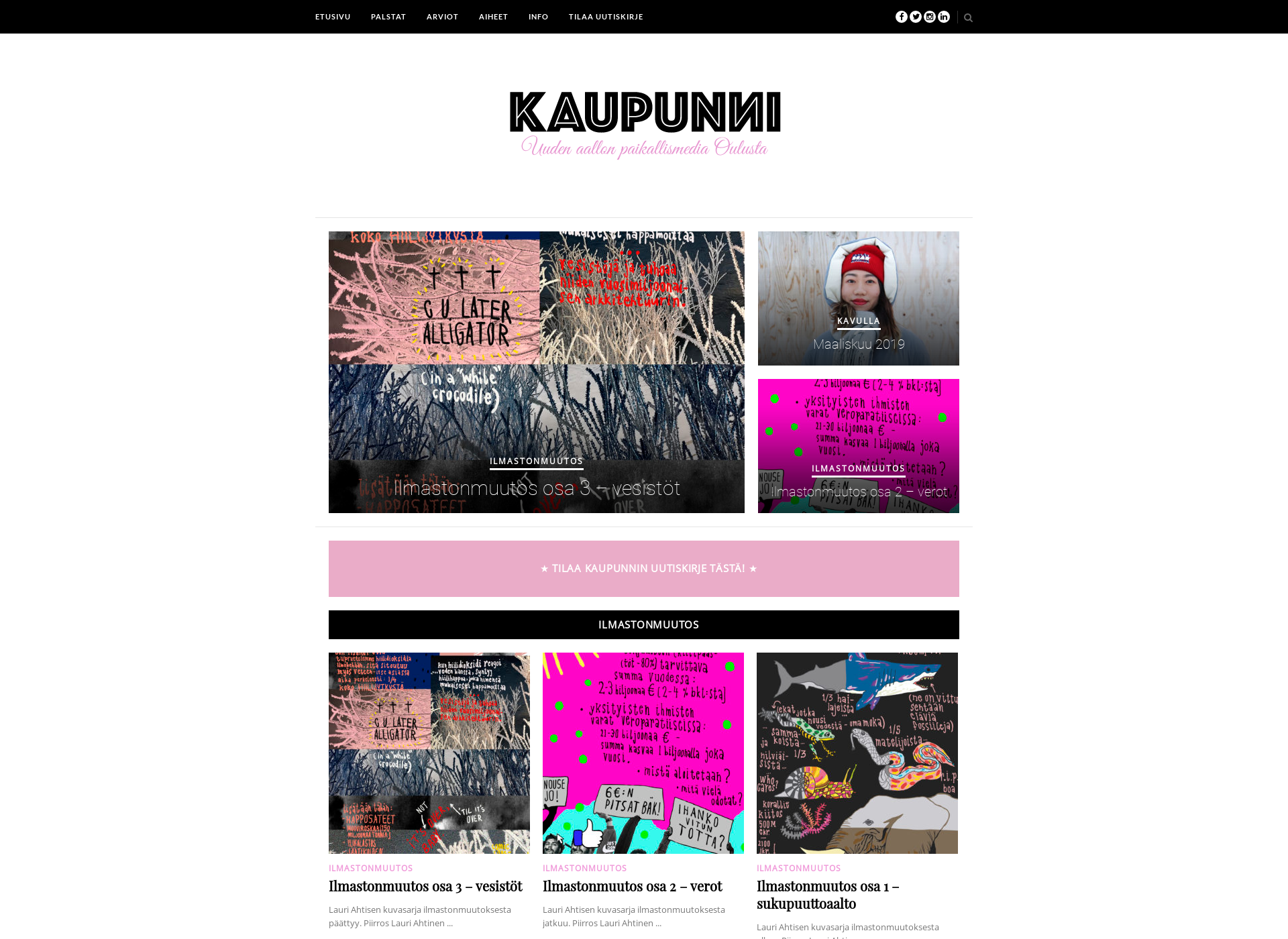 Screenshot for kaupunnimedia.fi