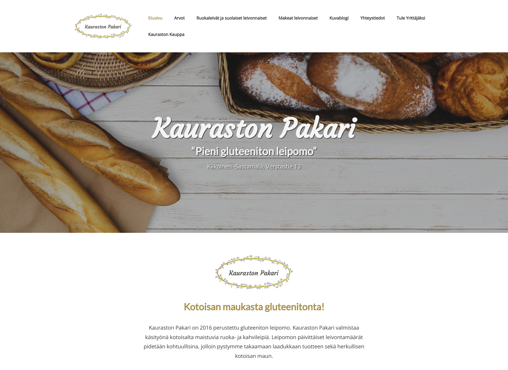 Screenshot for kaurastonpakari.fi