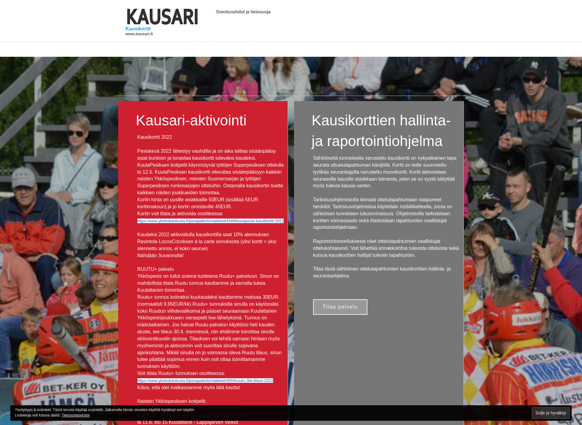 Screenshot for kausari.fi