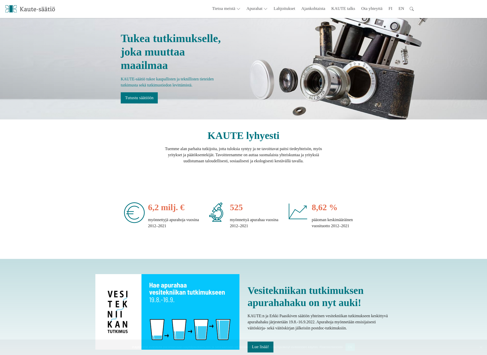 Screenshot for kaute.fi