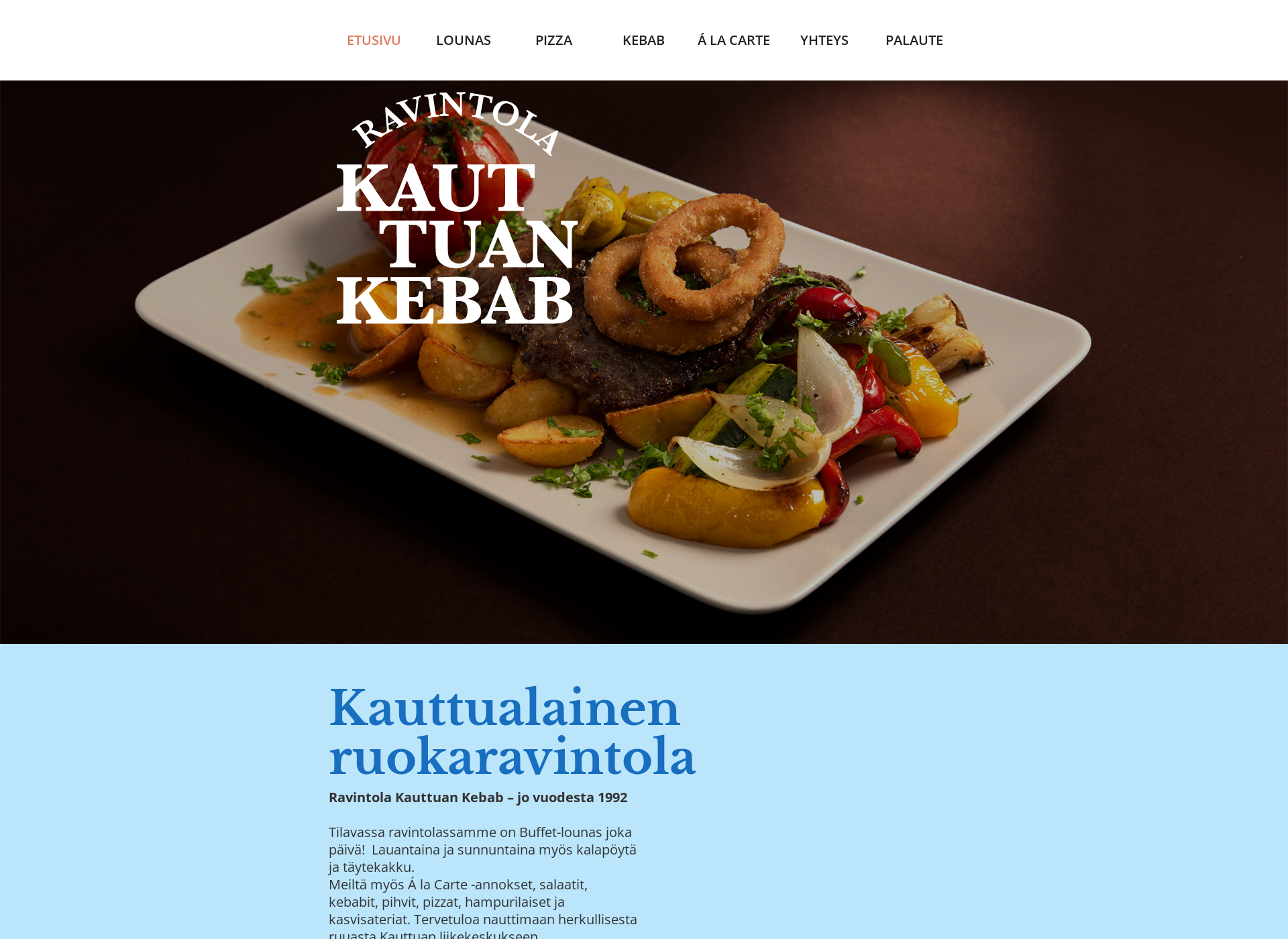 Screenshot for kauttuankebab.fi