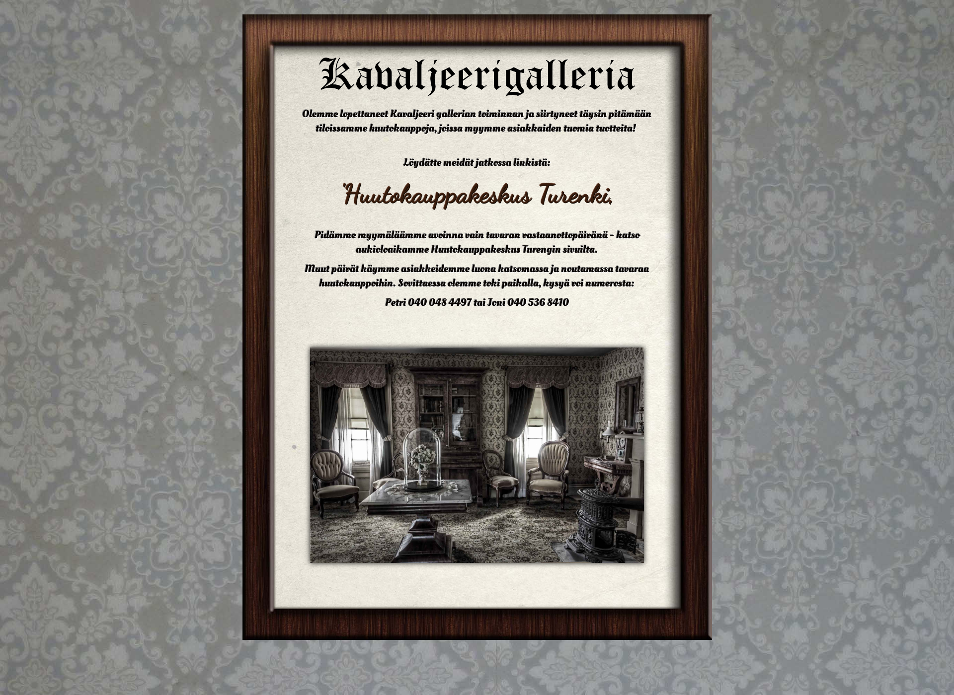 Screenshot for kavaljeerigalleria.fi