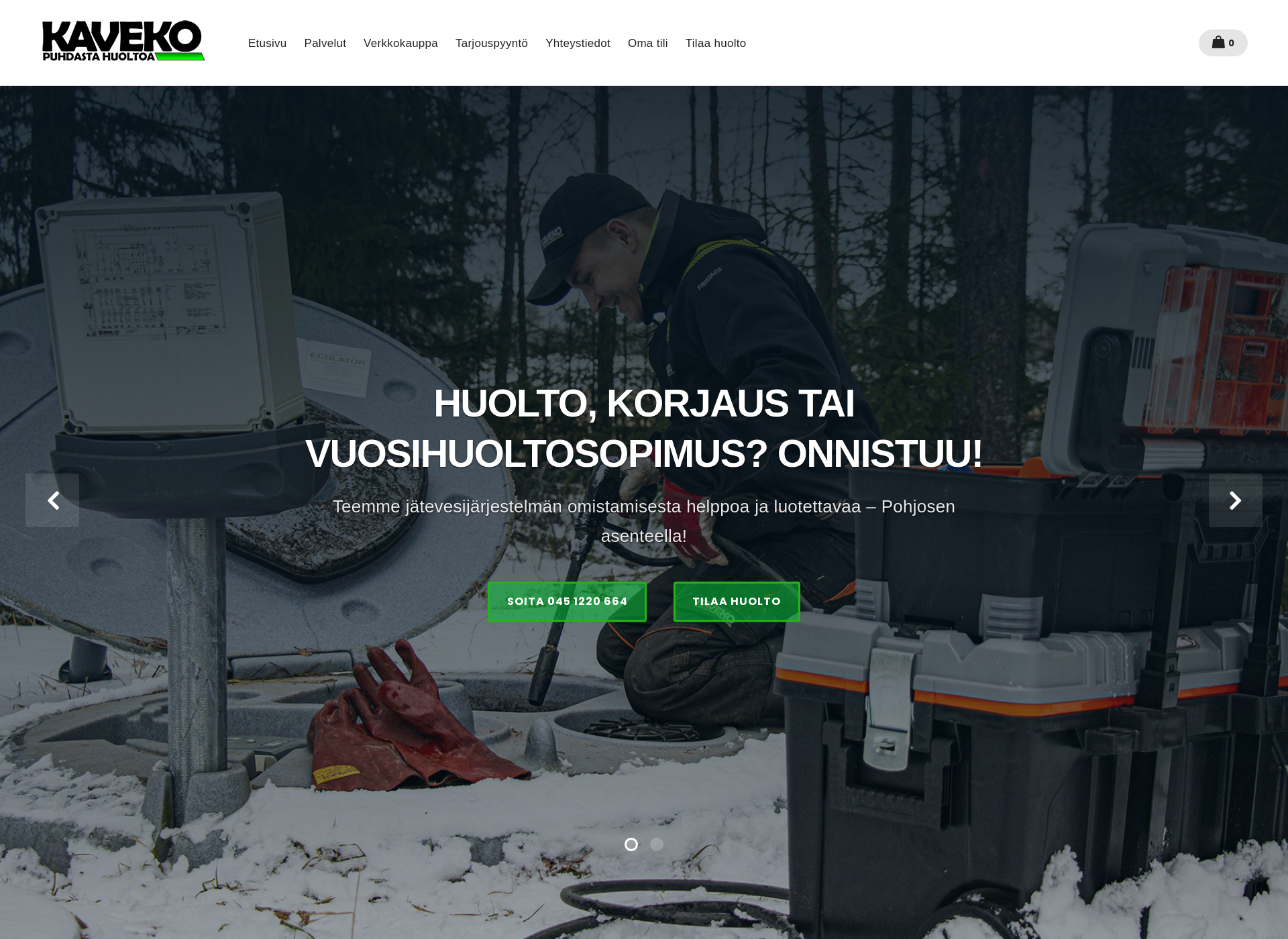 Screenshot for kaveko.fi
