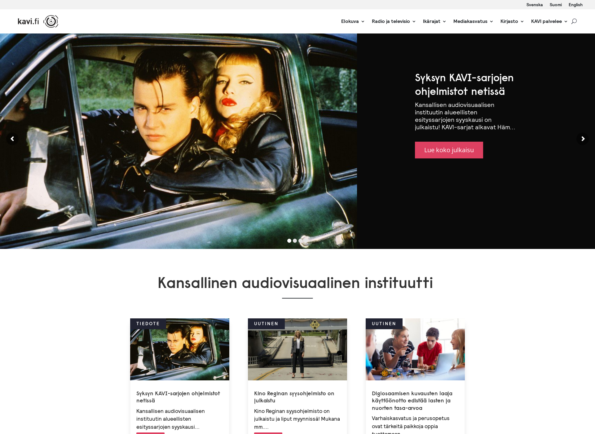 Screenshot for kavi.fi
