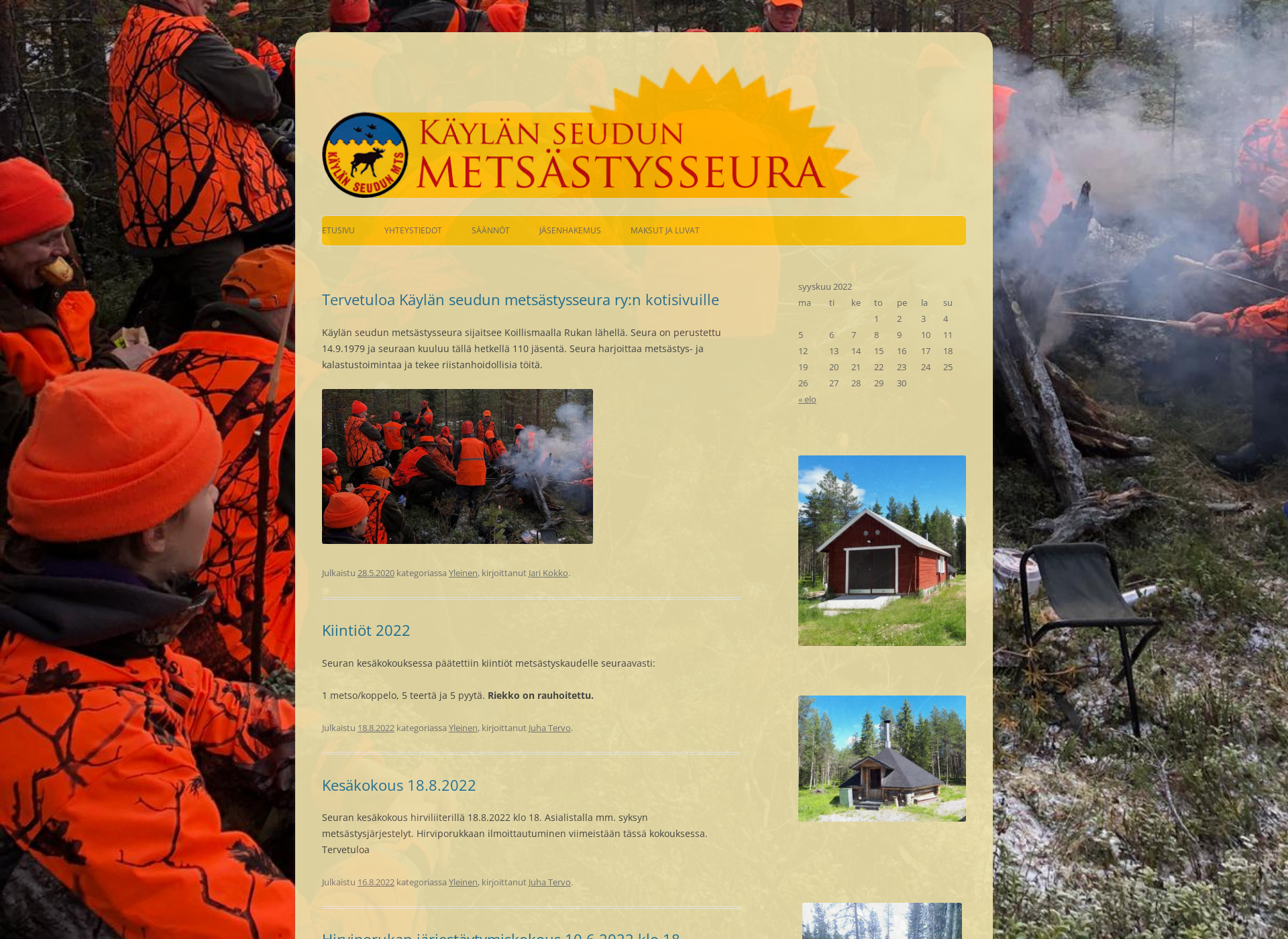 Screenshot for kaylanmetsastysseura.fi