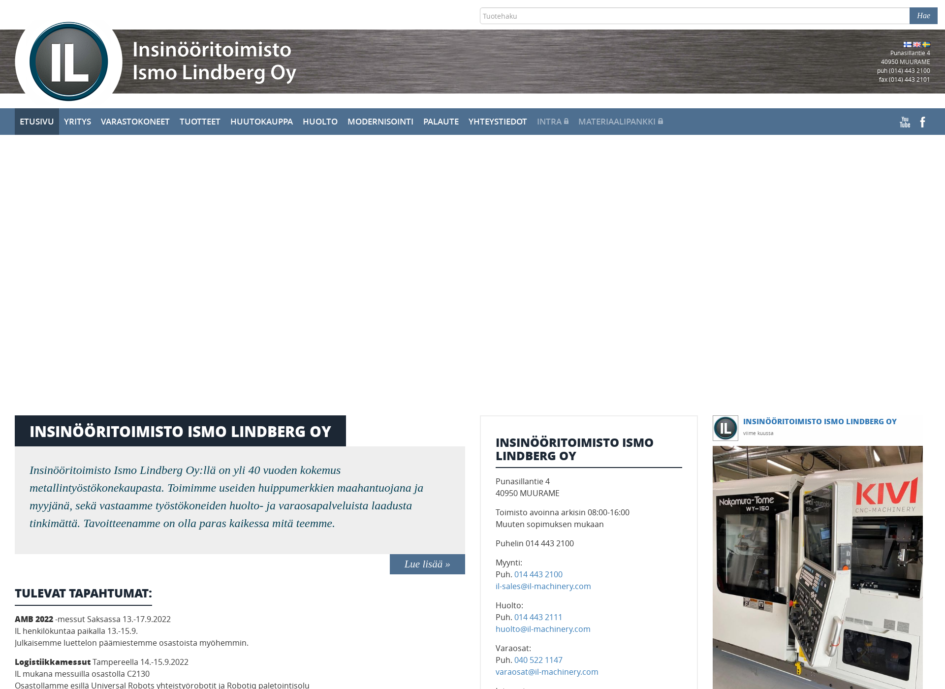 Screenshot for kaytetytmetallintyostokoneet.fi