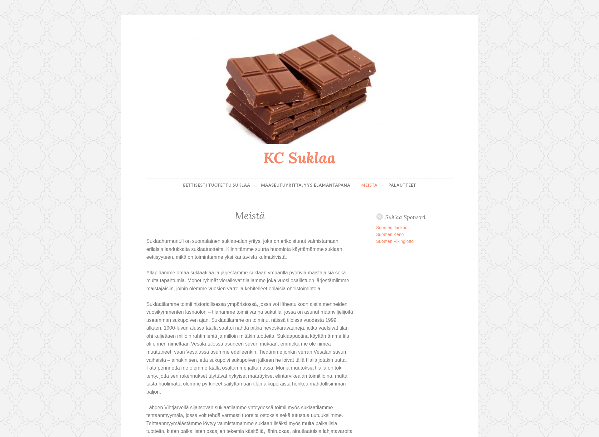 Screenshot for kc-suklaa.fi