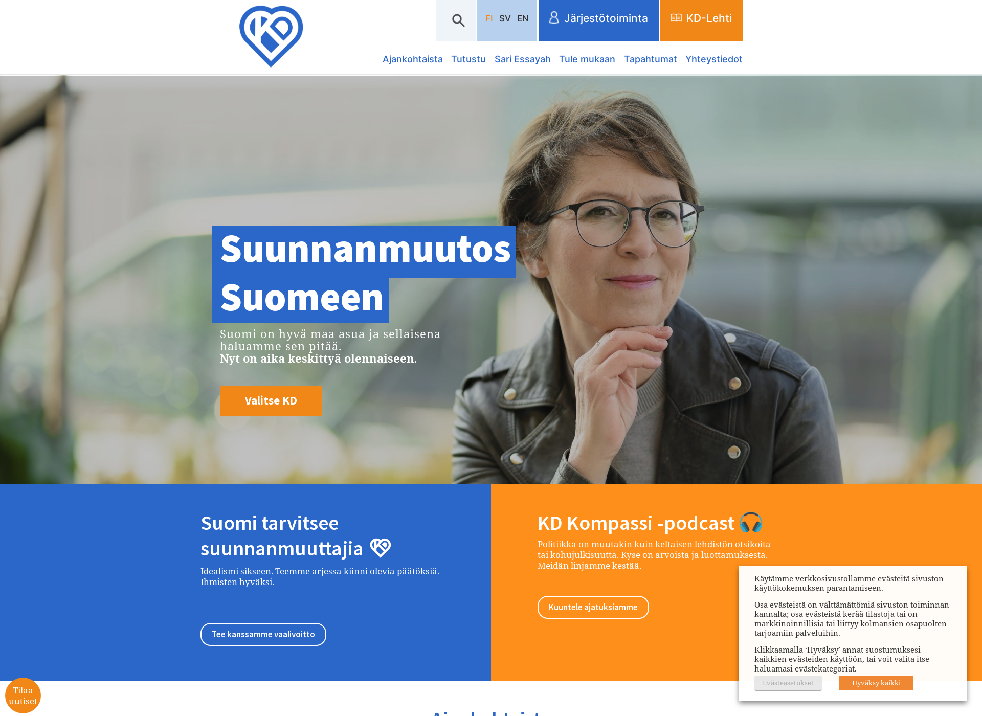 Screenshot for kdpuolue.fi