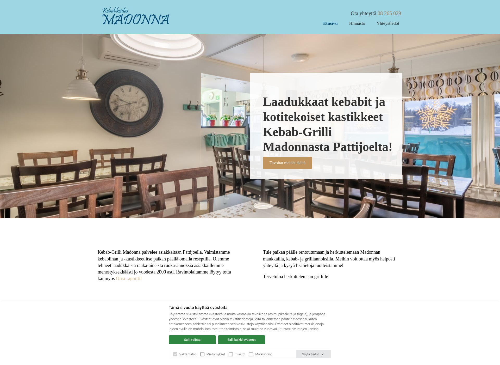 Skärmdump för kebabgrillimadonna.fi