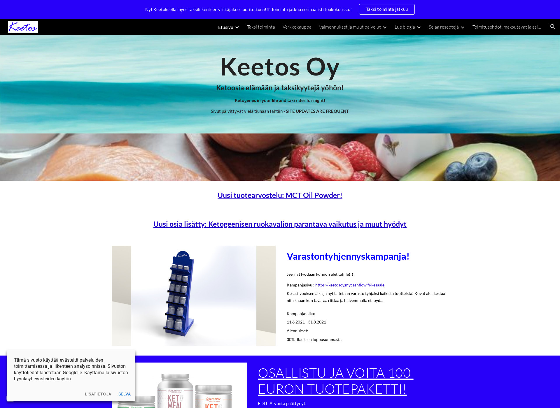 Screenshot for keetos.fi