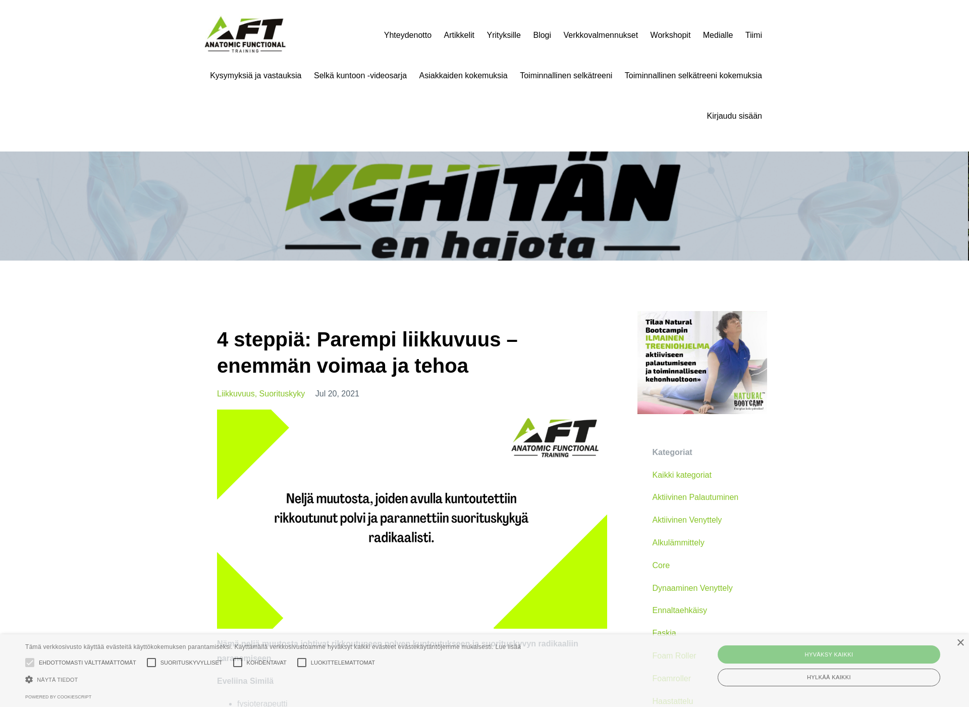 Screenshot for kehitanenhajota.fi