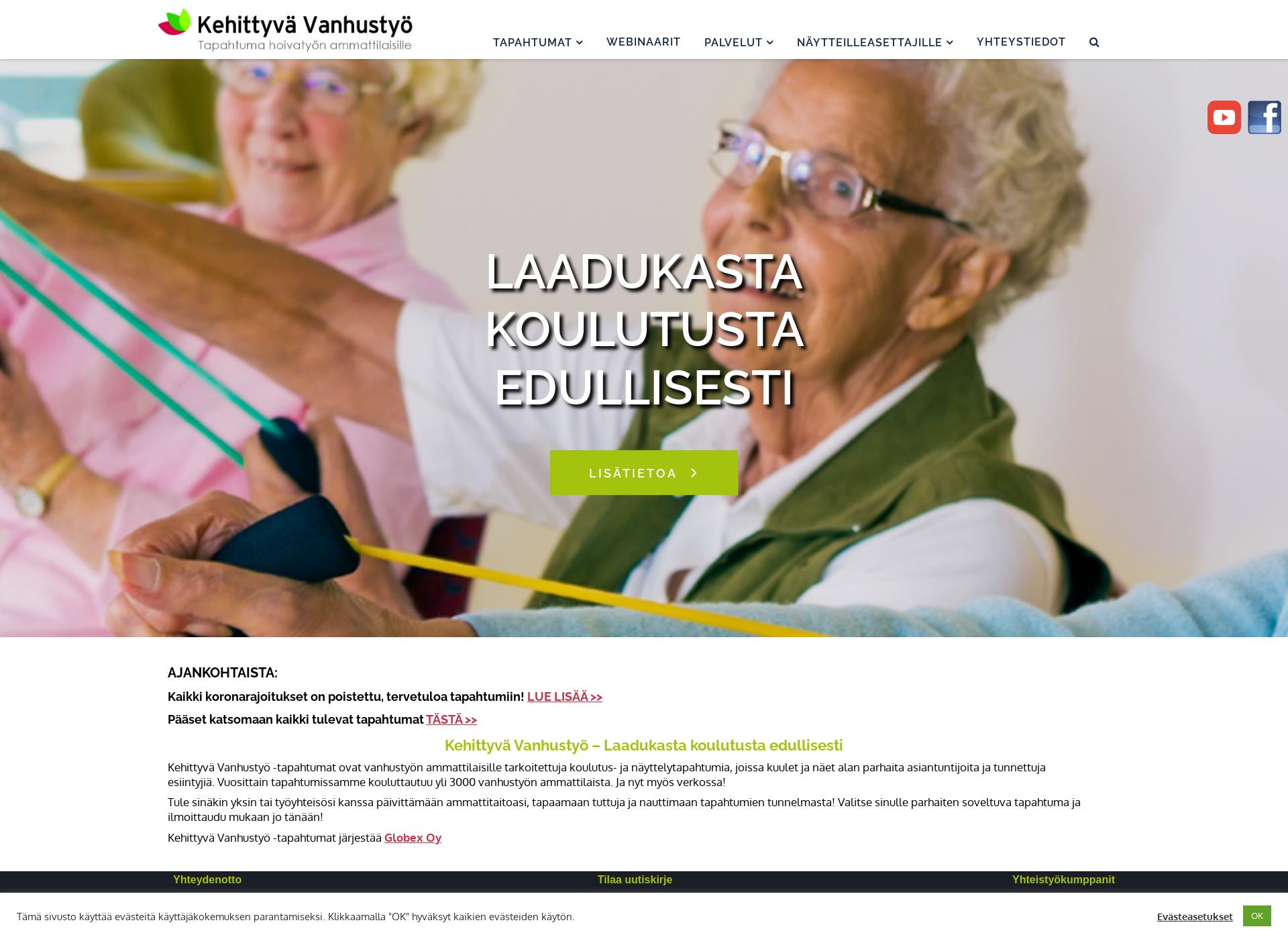 Screenshot for kehittyvävanhustyö.fi