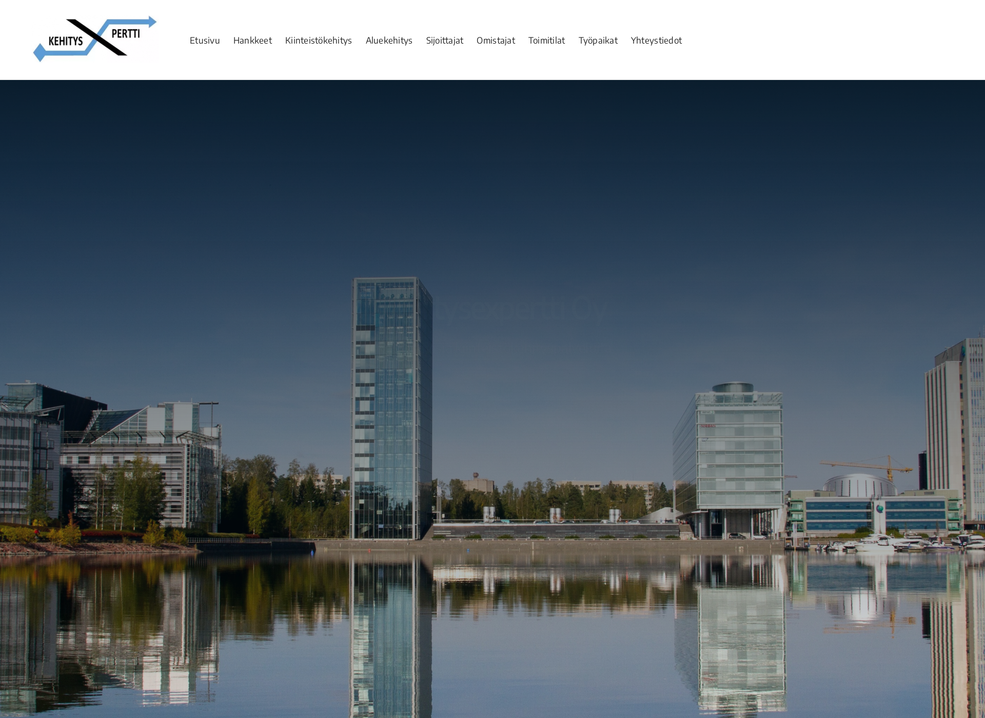 Skärmdump för kehitysexpertti.fi