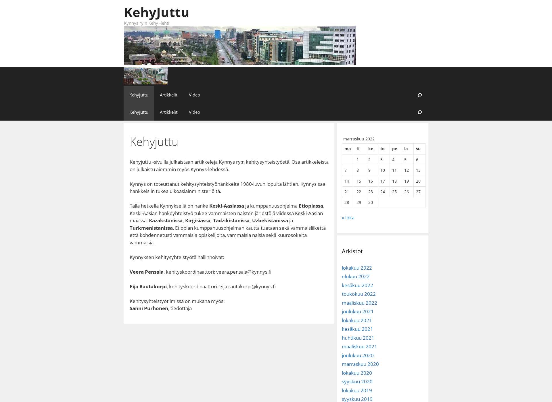 Screenshot for kehyjuttu.fi